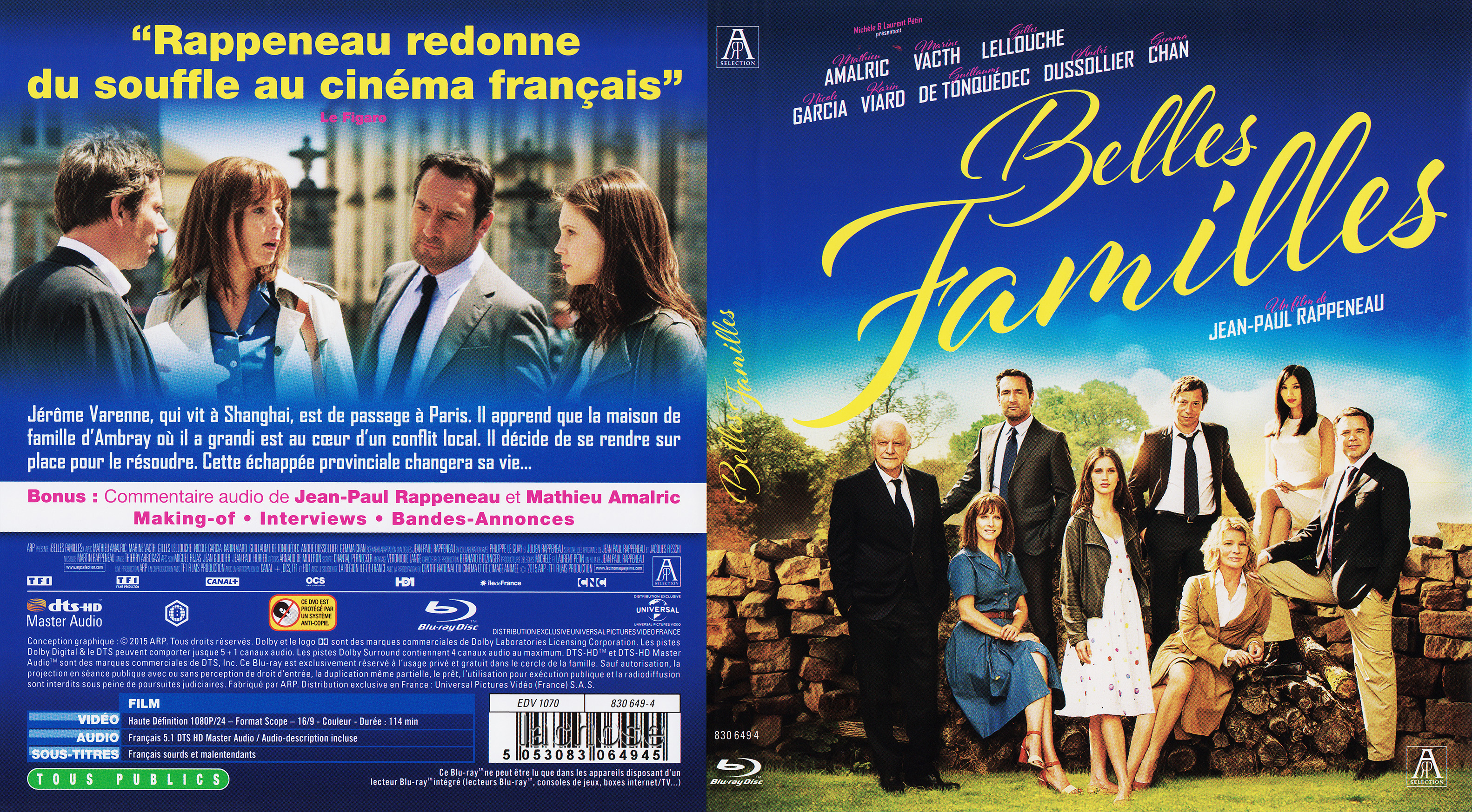 Jaquette DVD Belles familles (BLU-RAY)