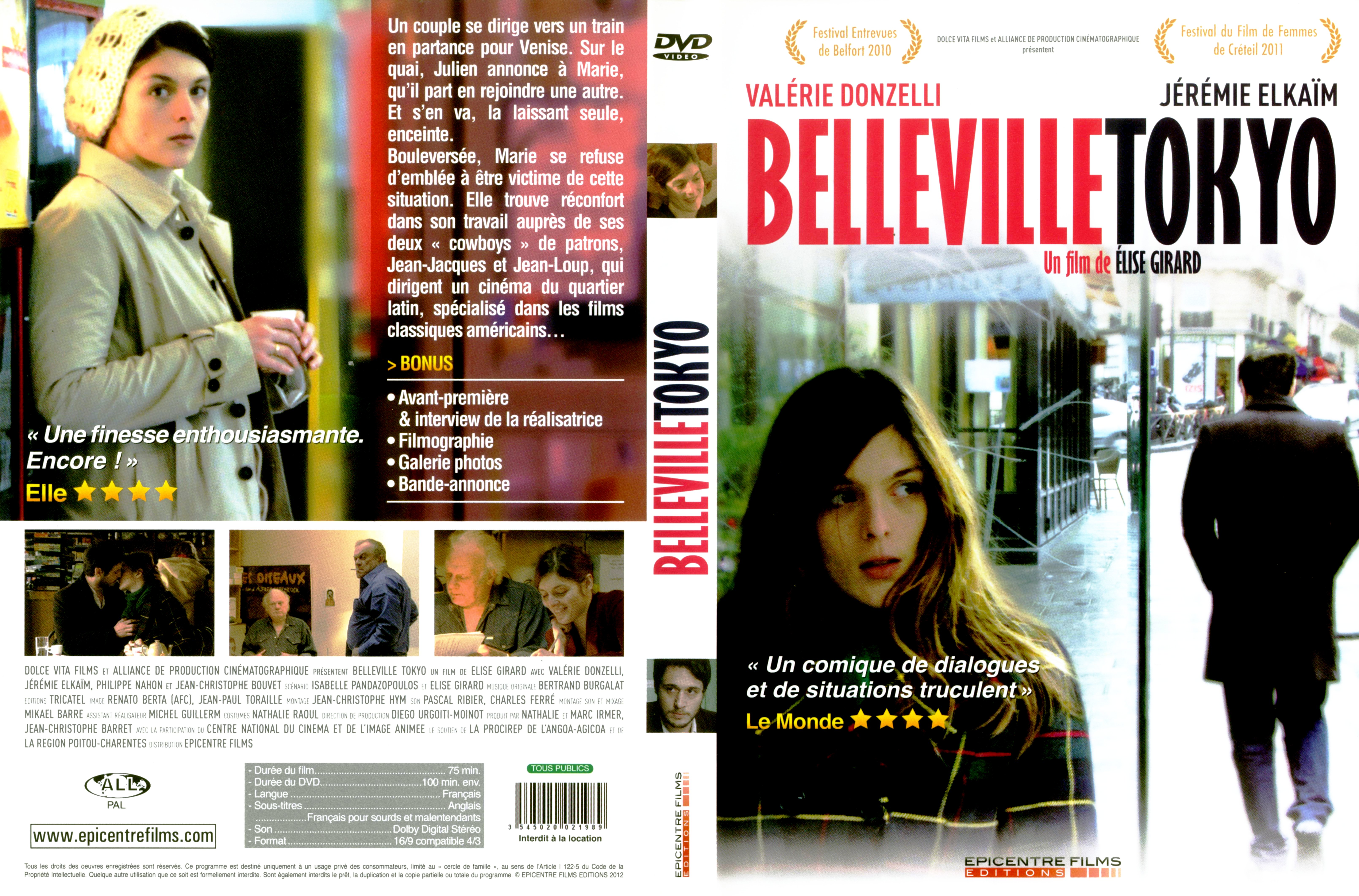 Jaquette DVD Belleville Tokyo