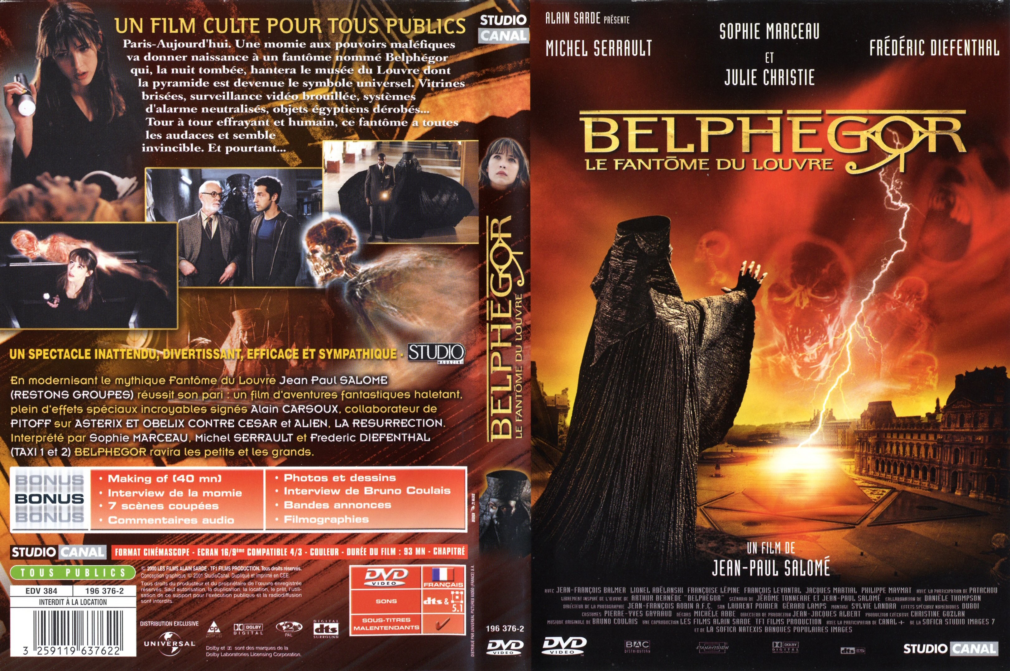 Jaquette DVD Belphegor le fantome du louvre