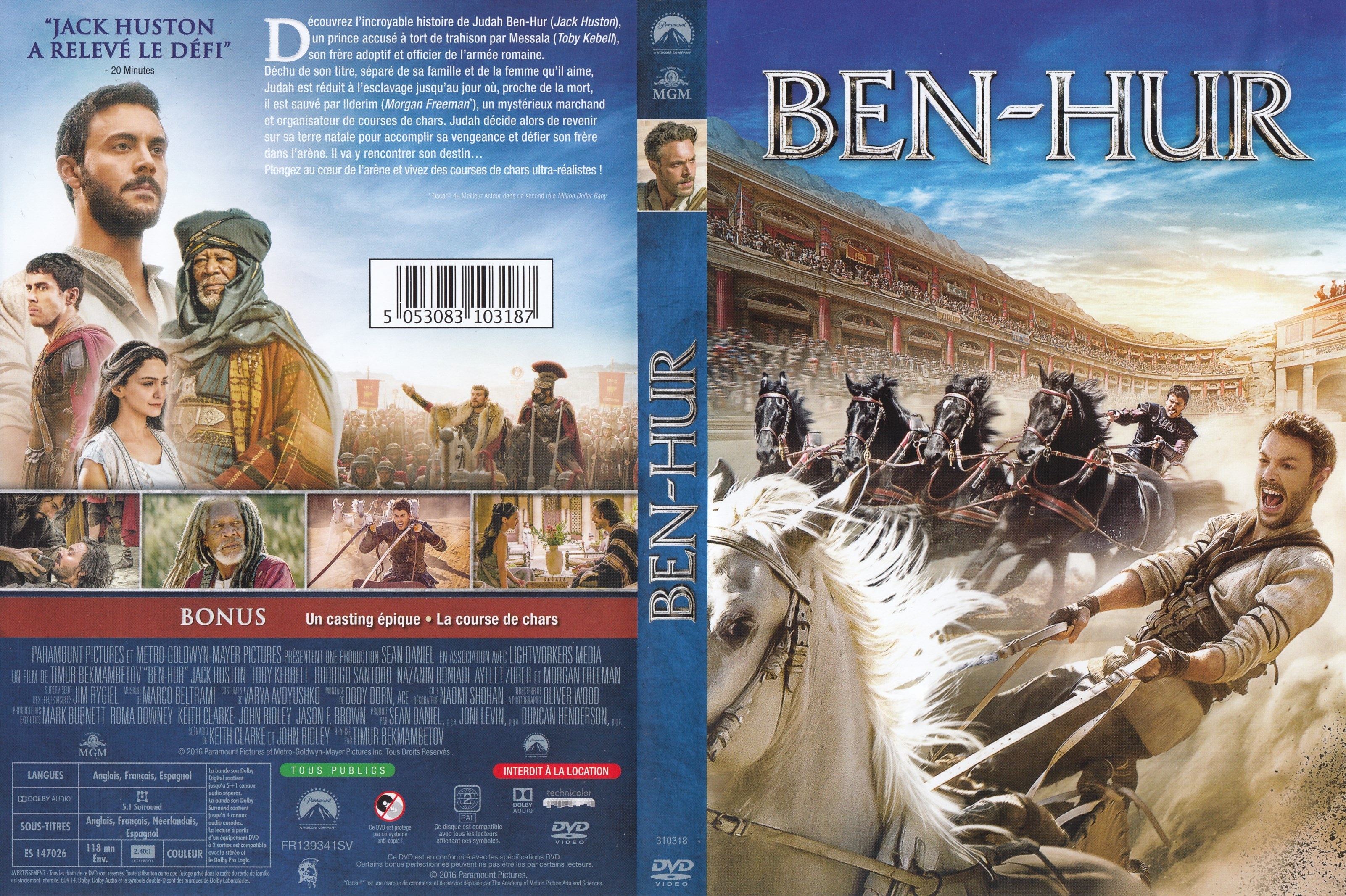 Jaquette DVD Ben-Hur (2016)