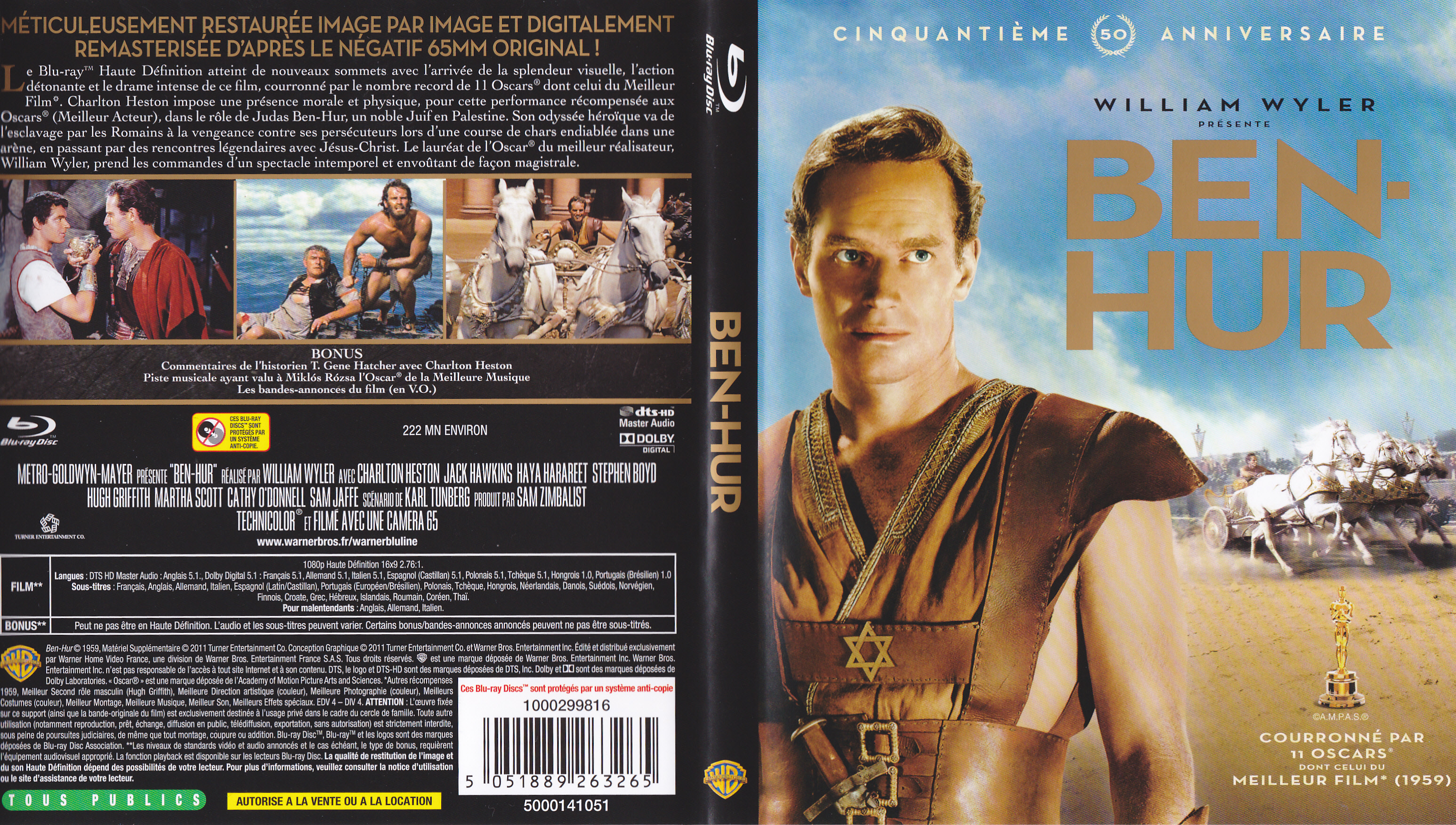 Jaquette DVD Ben-Hur (BLU-RAY)