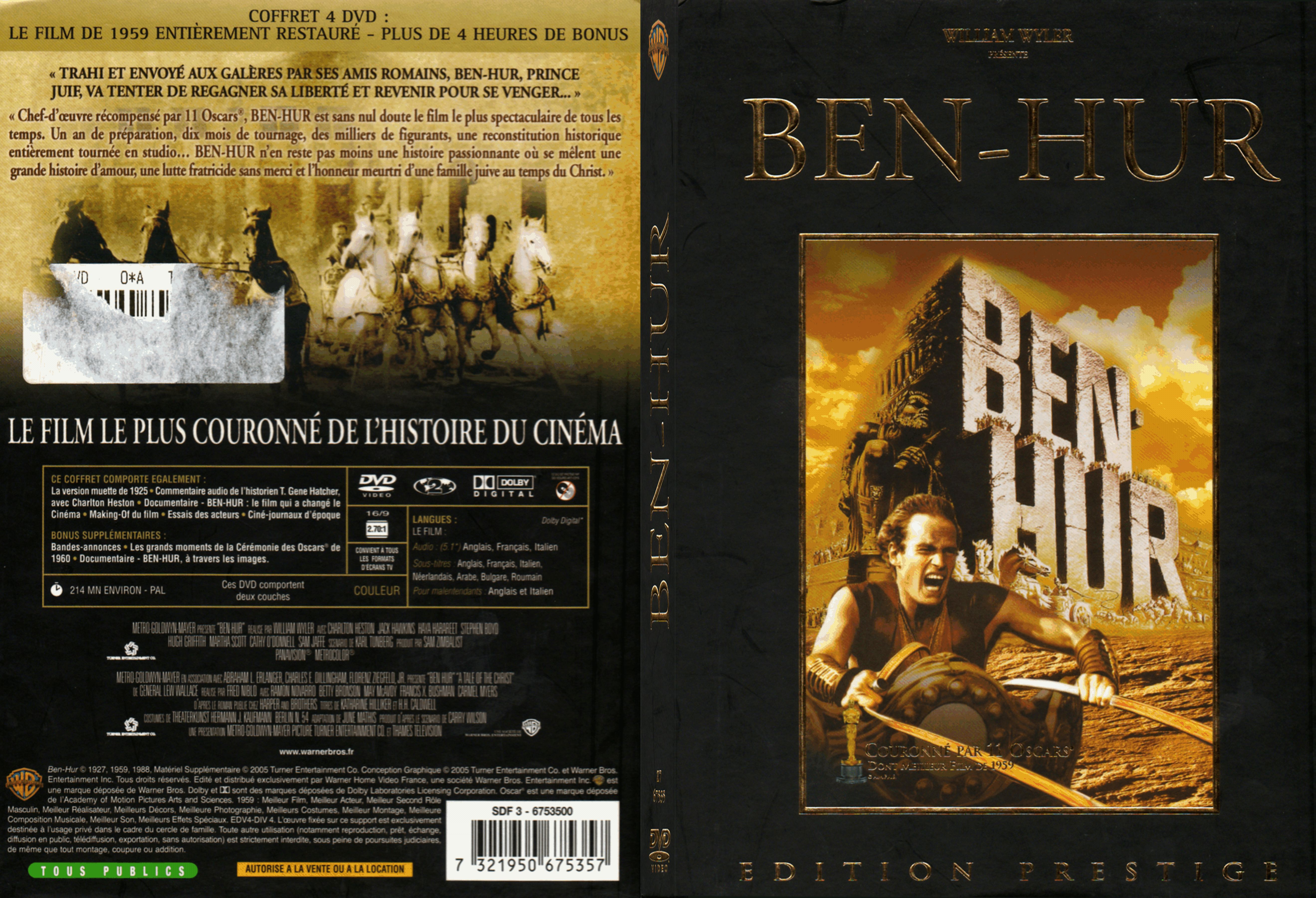 Jaquette DVD Ben-Hur - SLIM v2