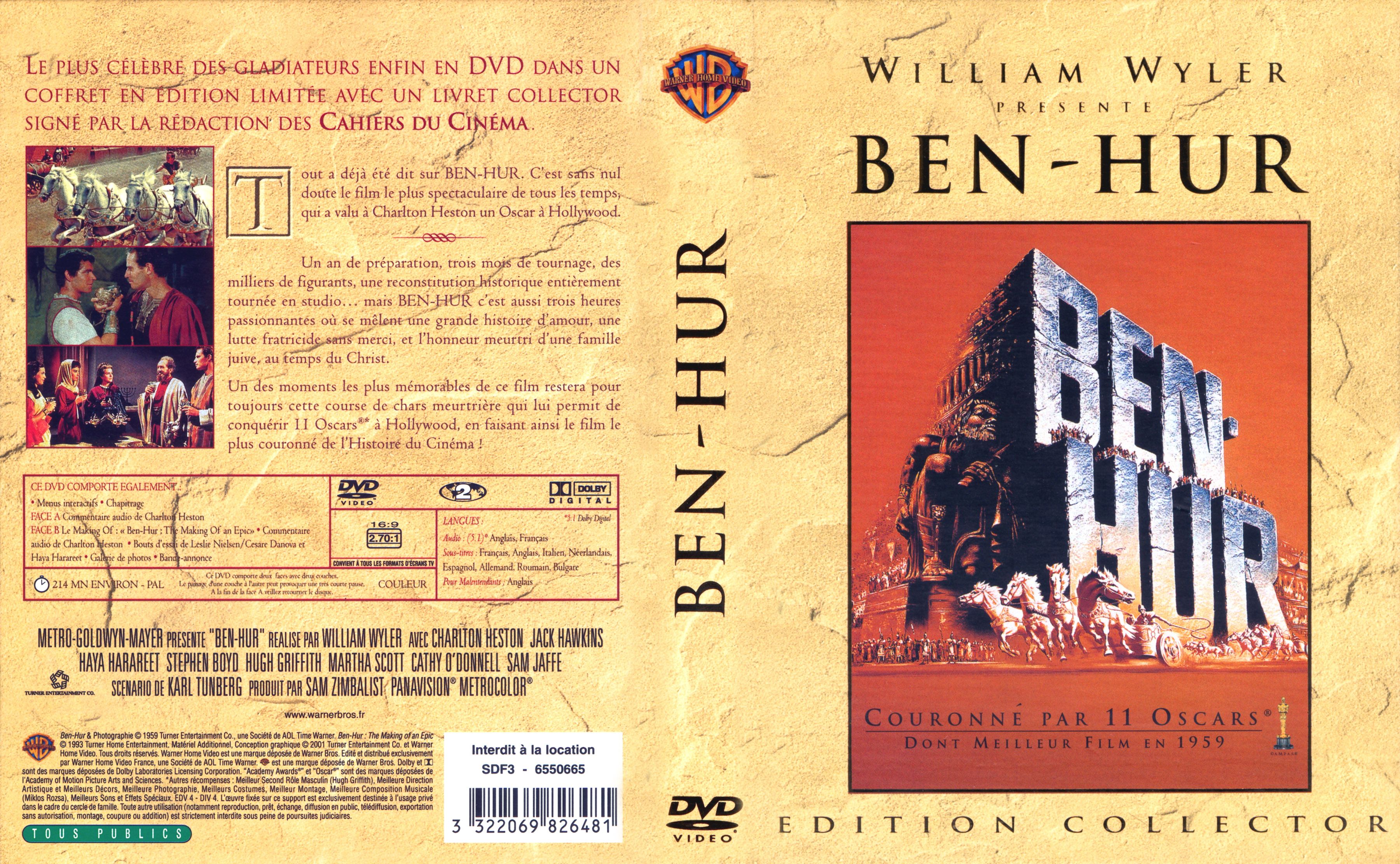 Jaquette DVD Ben-Hur v3