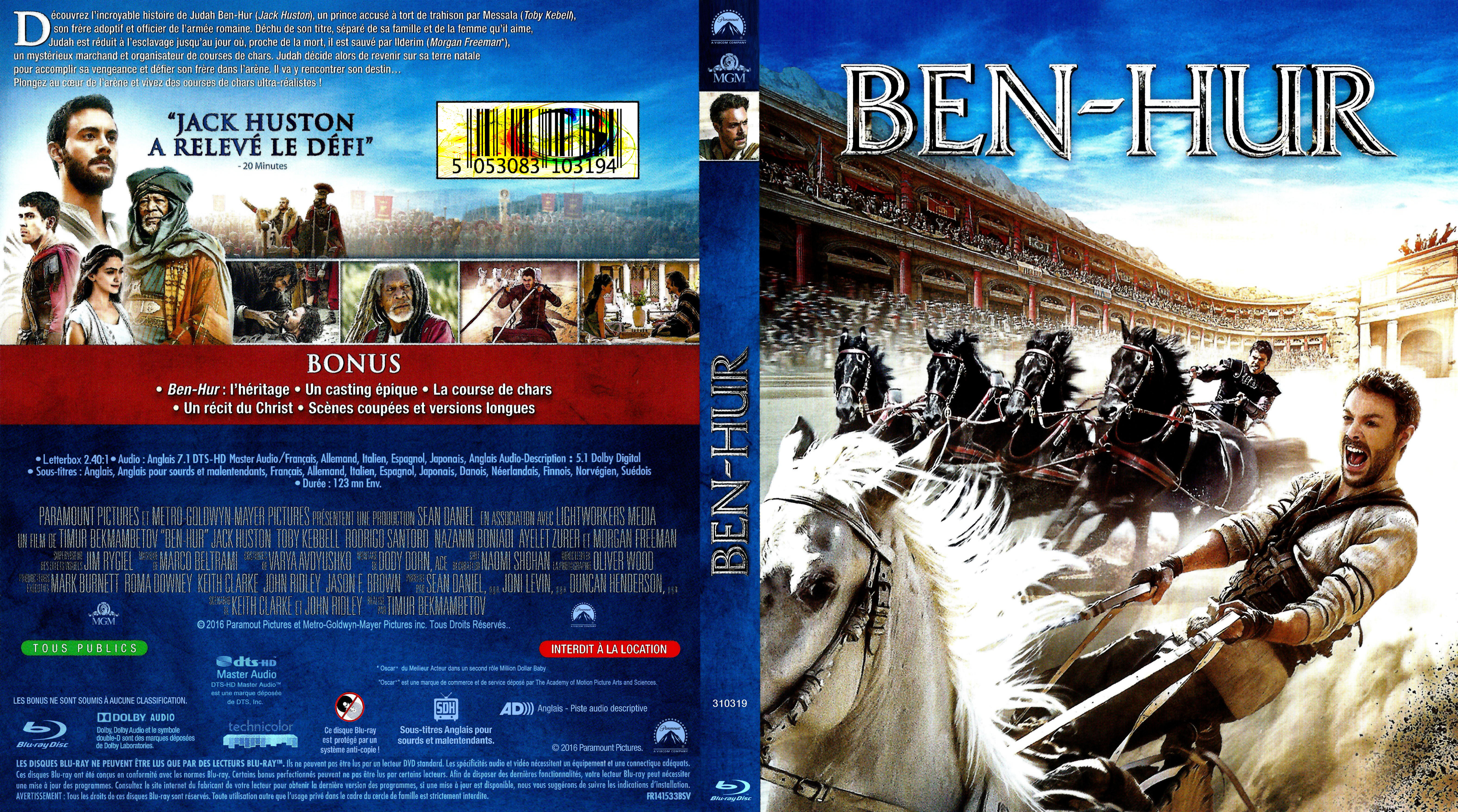 Jaquette DVD Ben-hur (2016)(BLU-RAY)