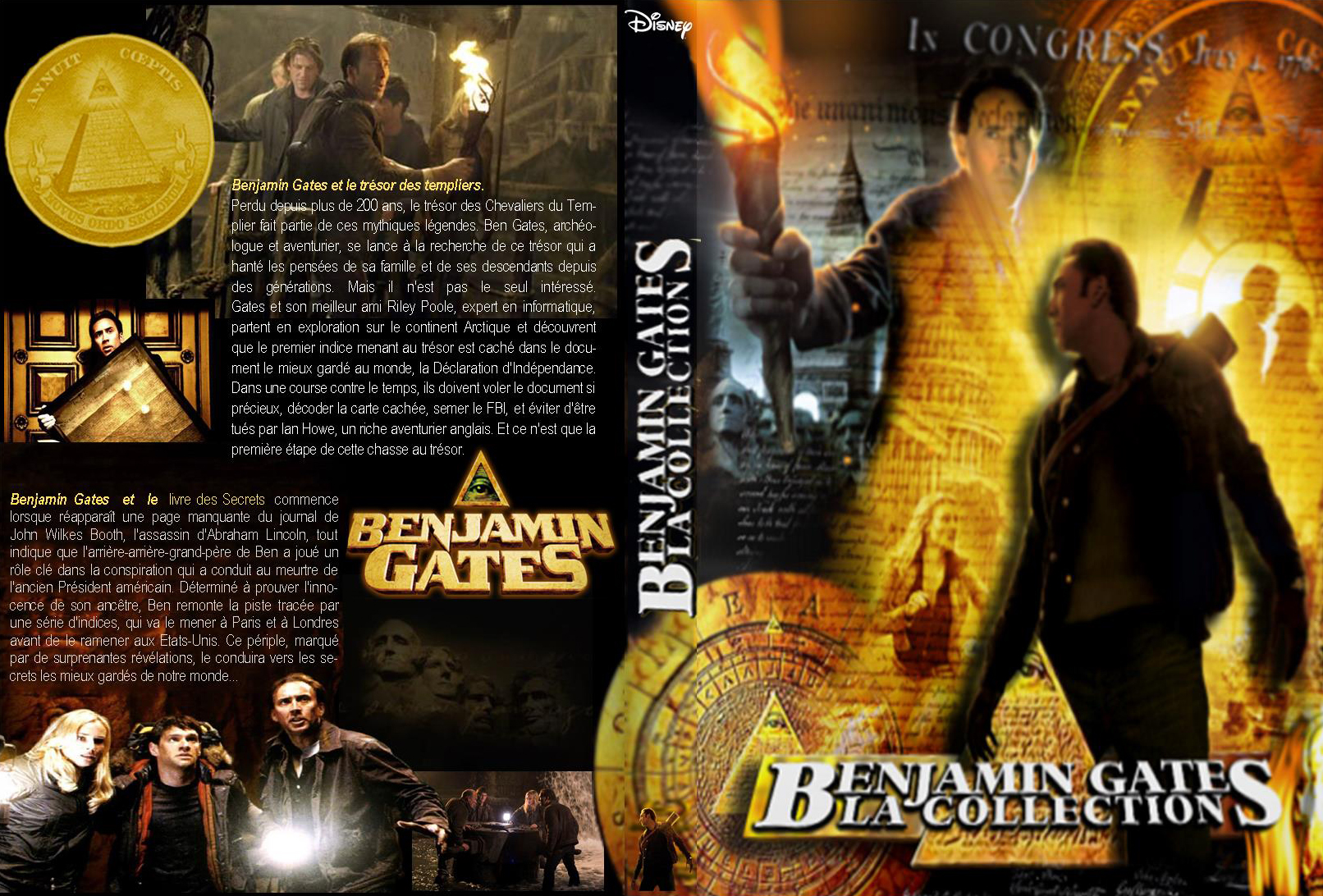 Jaquette DVD Benjamin Gates la collection custom