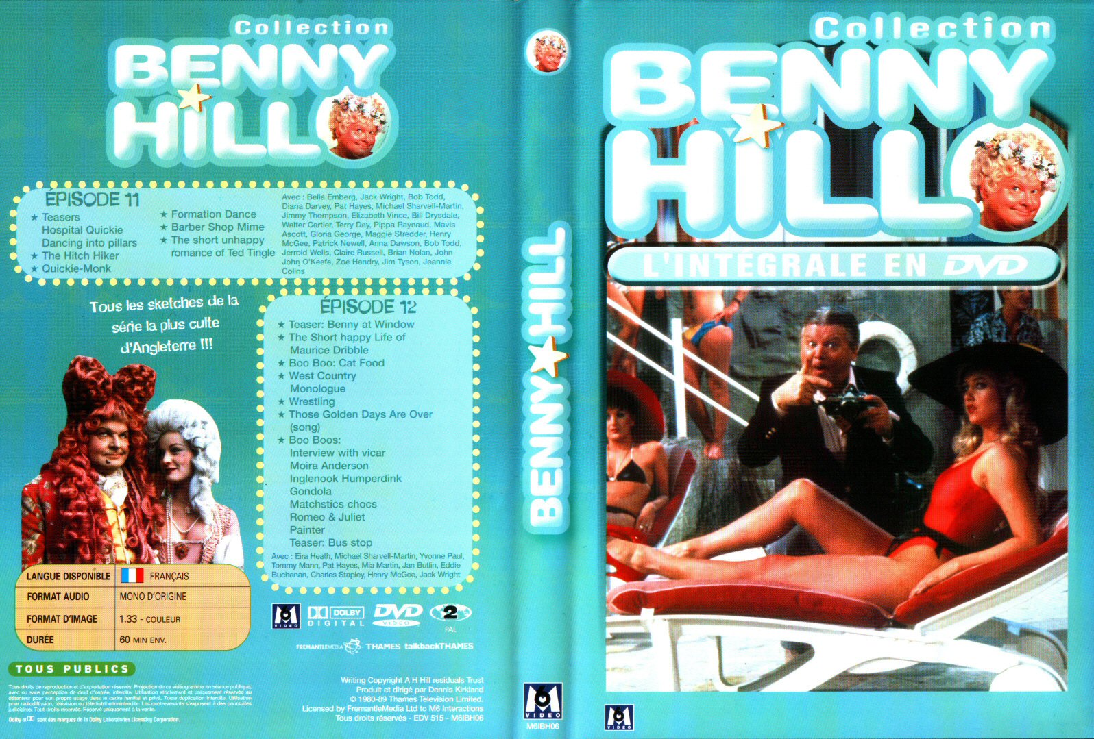 Jaquette DVD Benny Hill collection Episodes 11-12