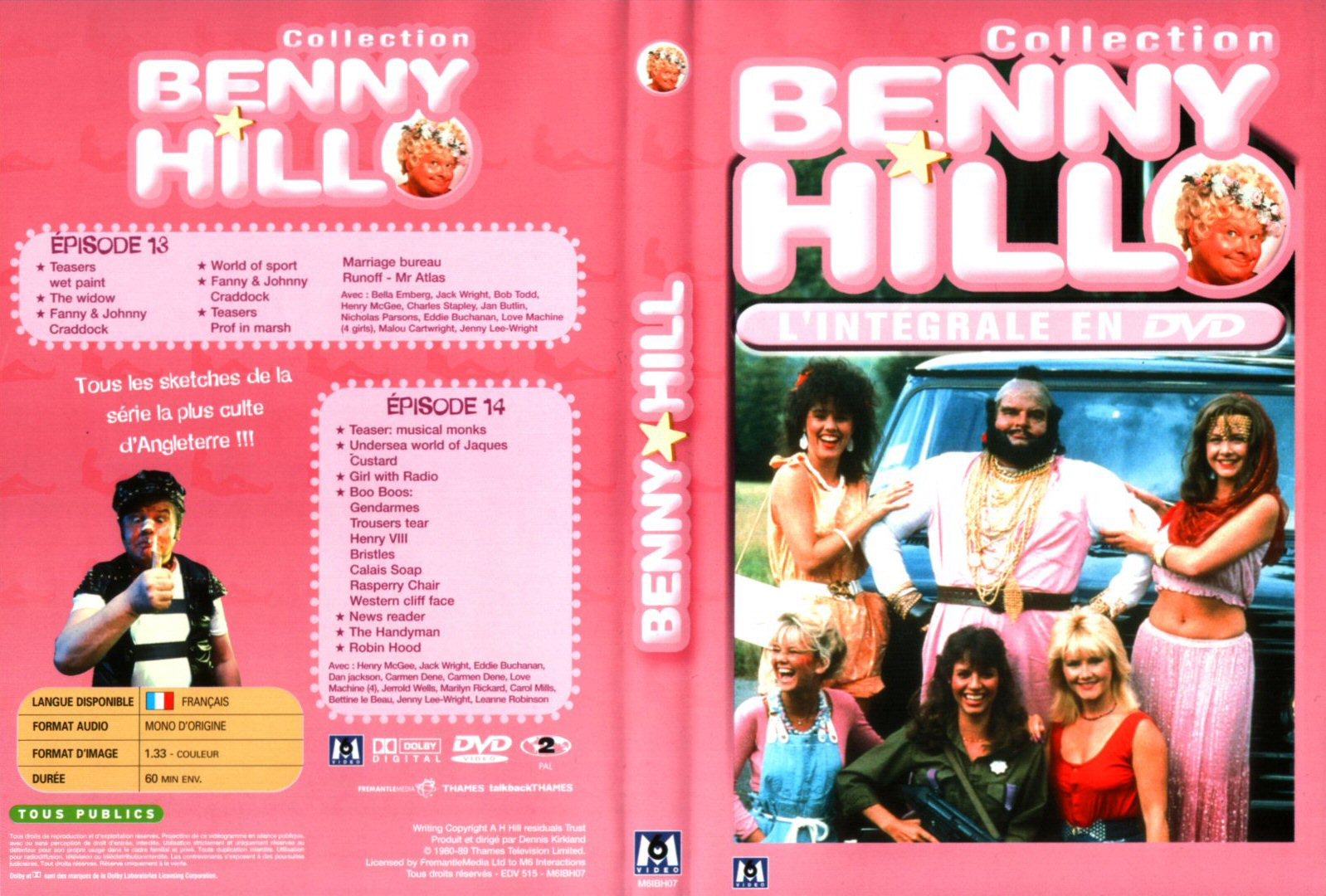 Jaquette DVD Benny Hill collection Episodes 13-14