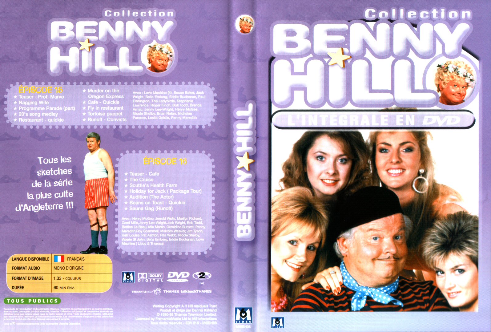 Jaquette DVD Benny Hill collection Episodes 15-16