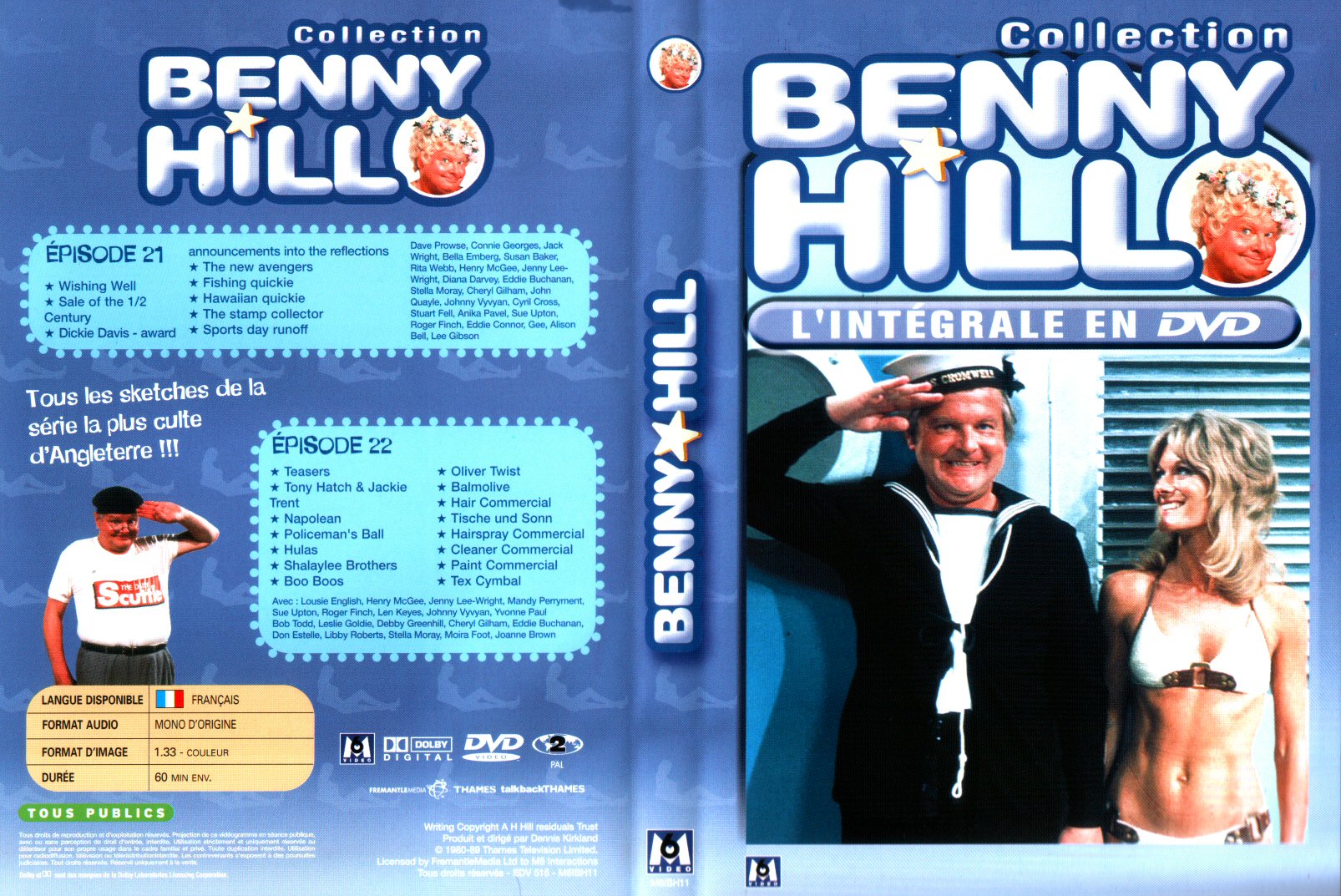 Jaquette DVD Benny Hill collection Episodes 21-22