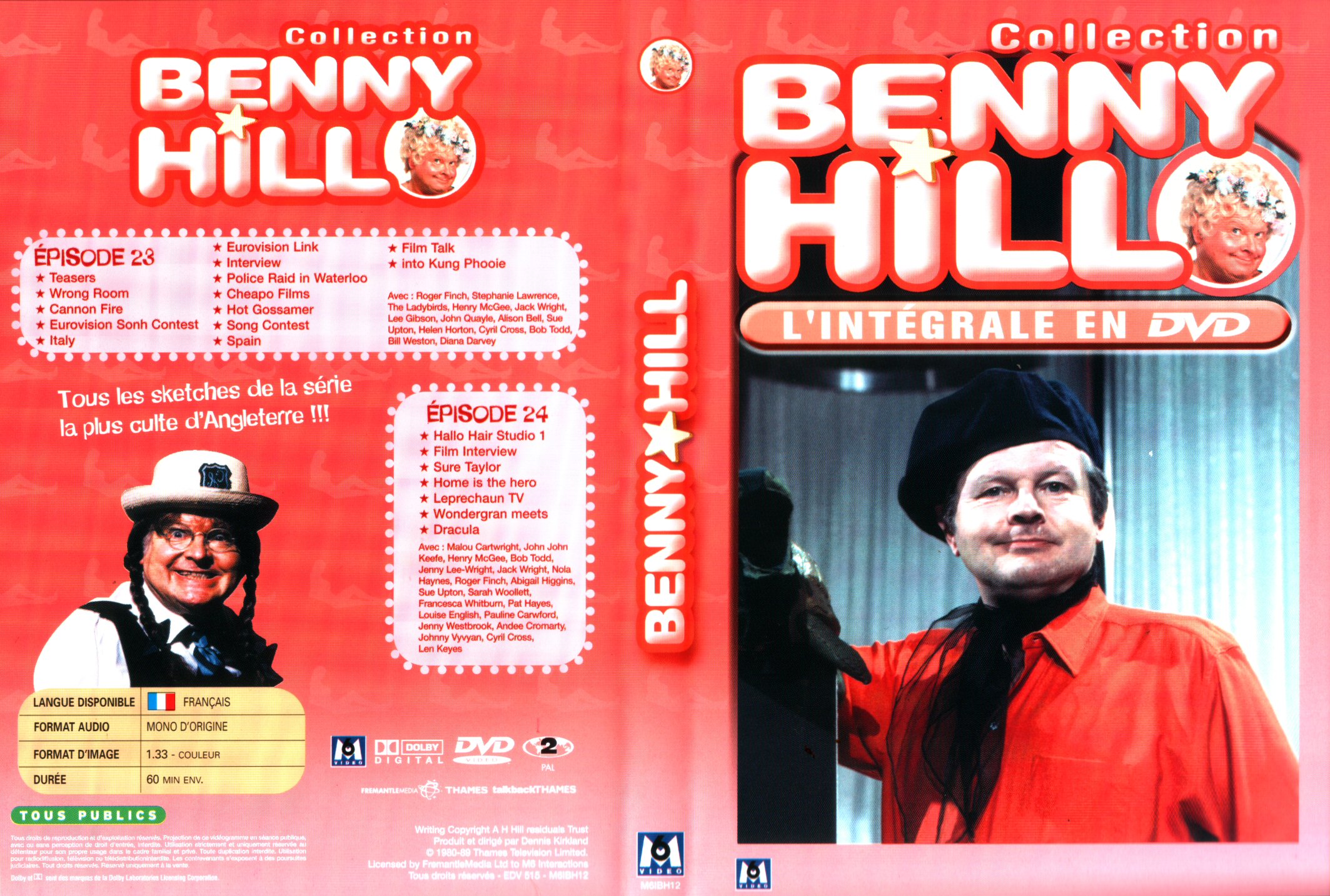 Jaquette DVD Benny Hill collection Episodes 23-24