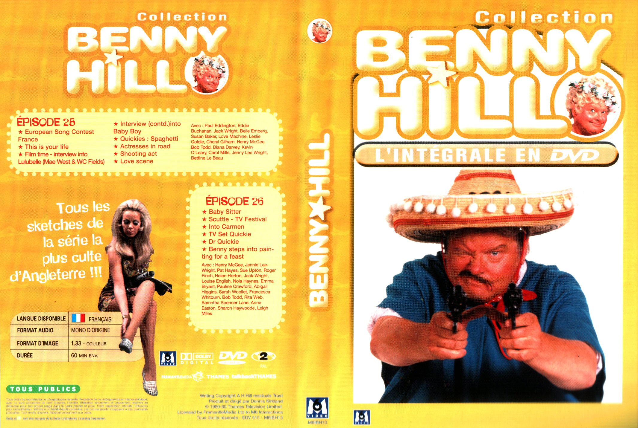 Jaquette DVD Benny Hill collection Episodes 25-26