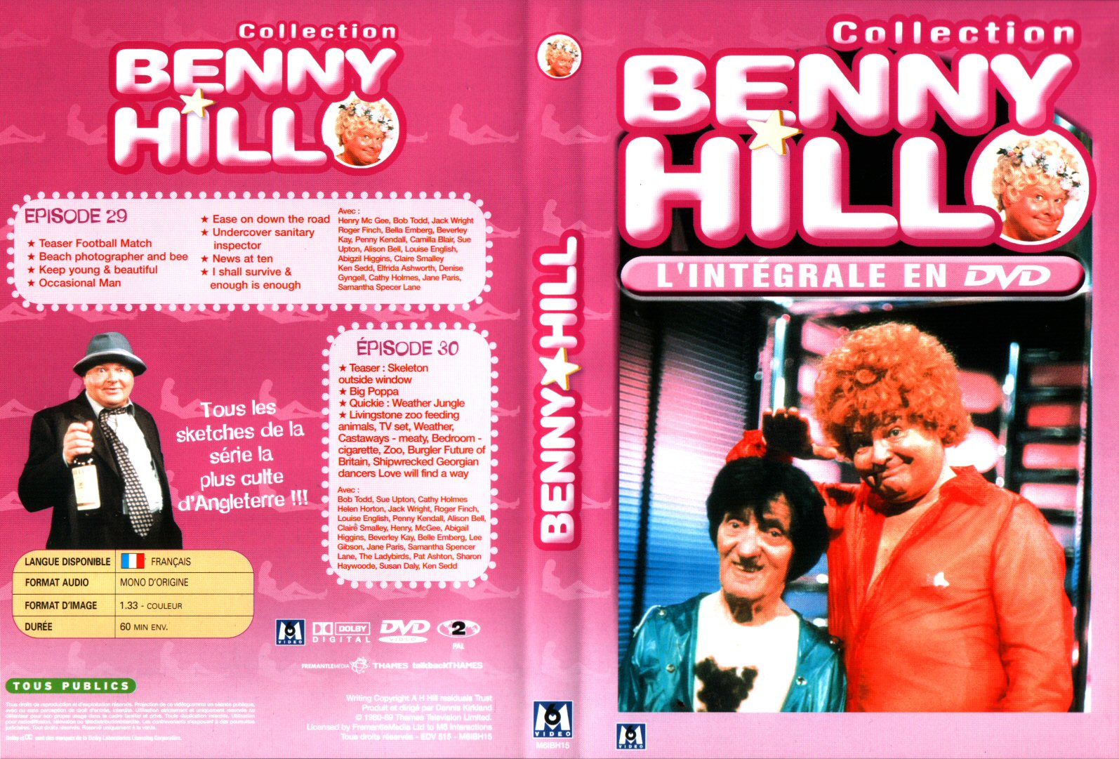 Jaquette DVD Benny Hill collection Episodes 29-30