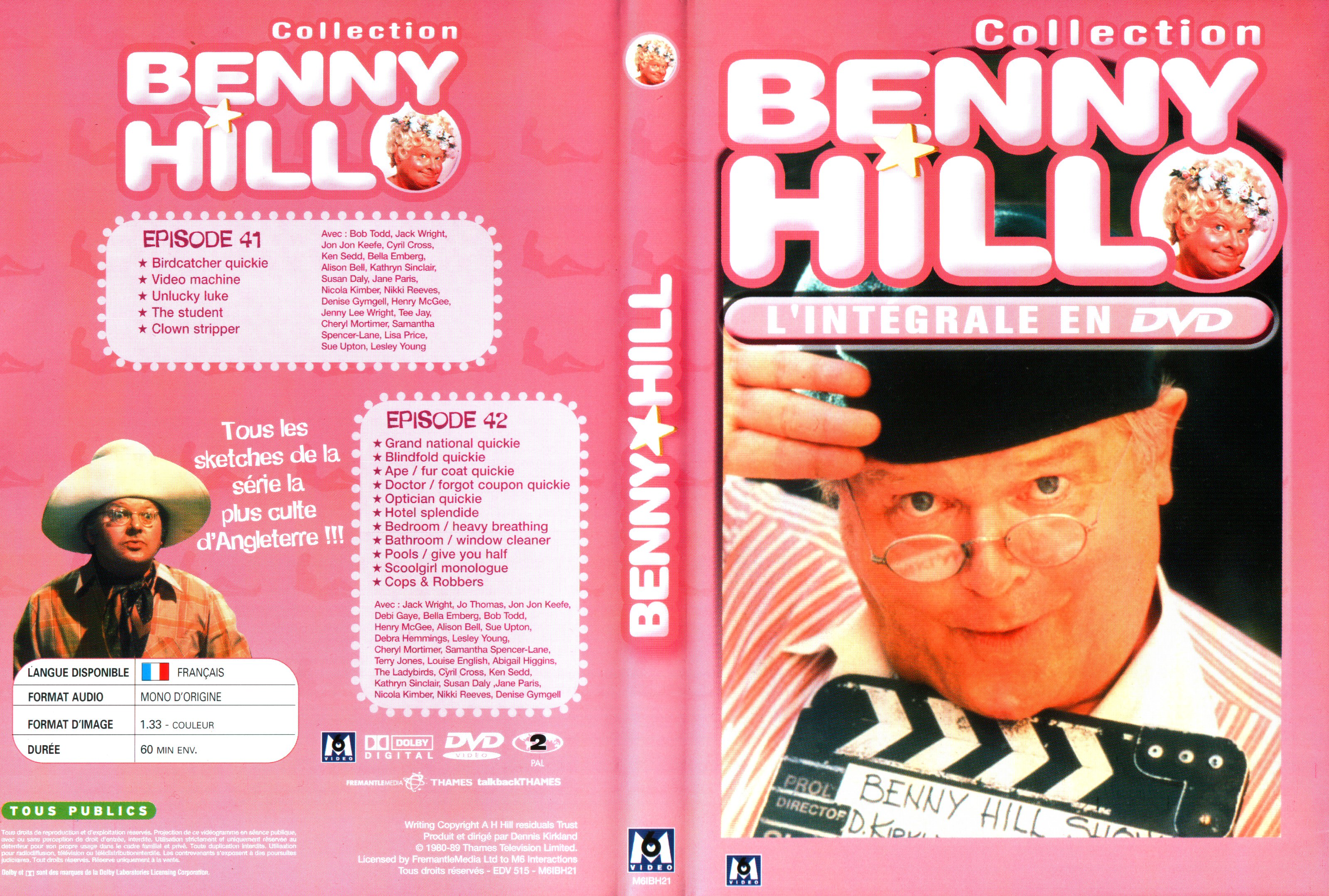 Jaquette DVD Benny Hill collection Episodes 41-42