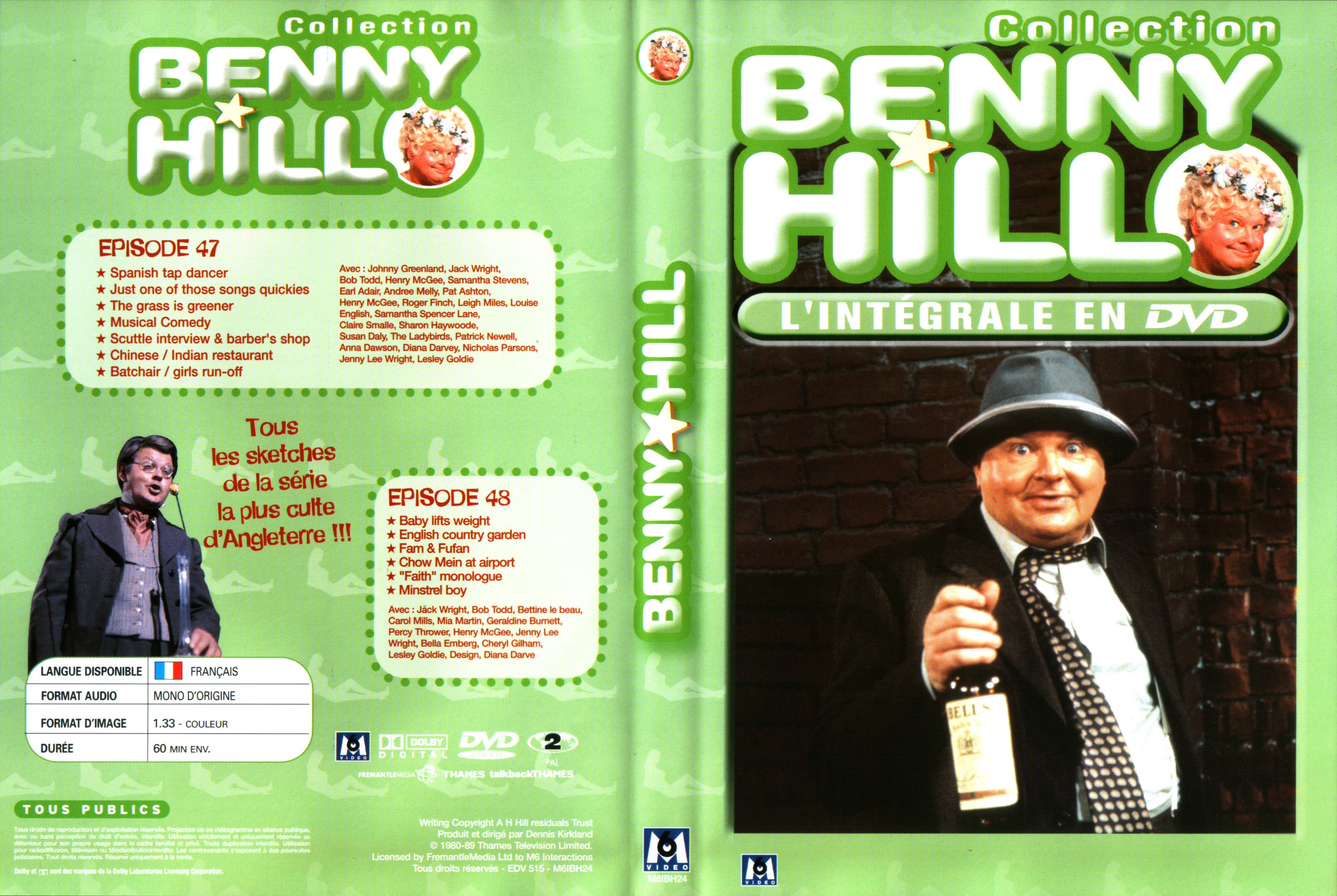 Jaquette DVD Benny Hill collection Episodes 47-48