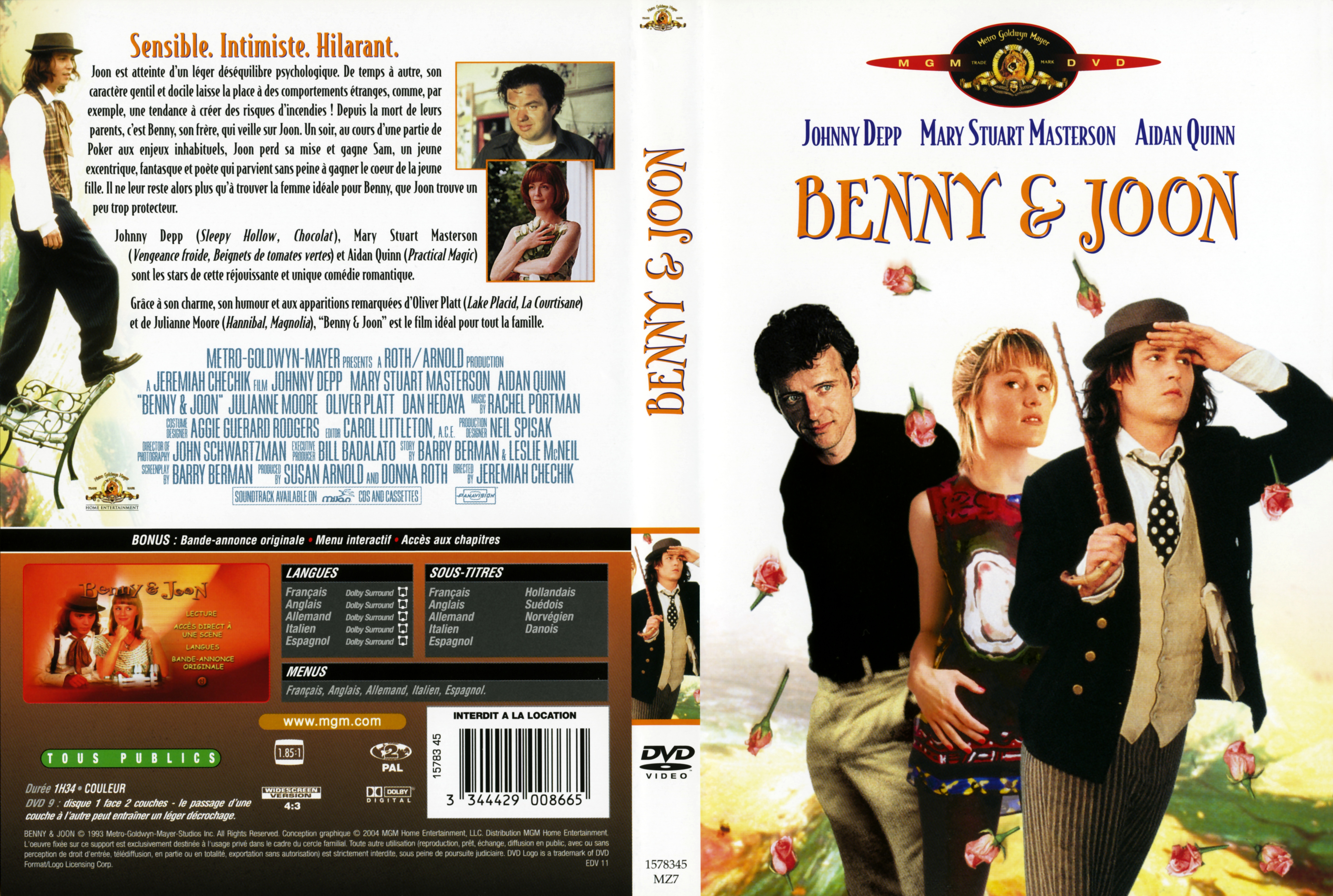 Jaquette DVD Benny and Joon