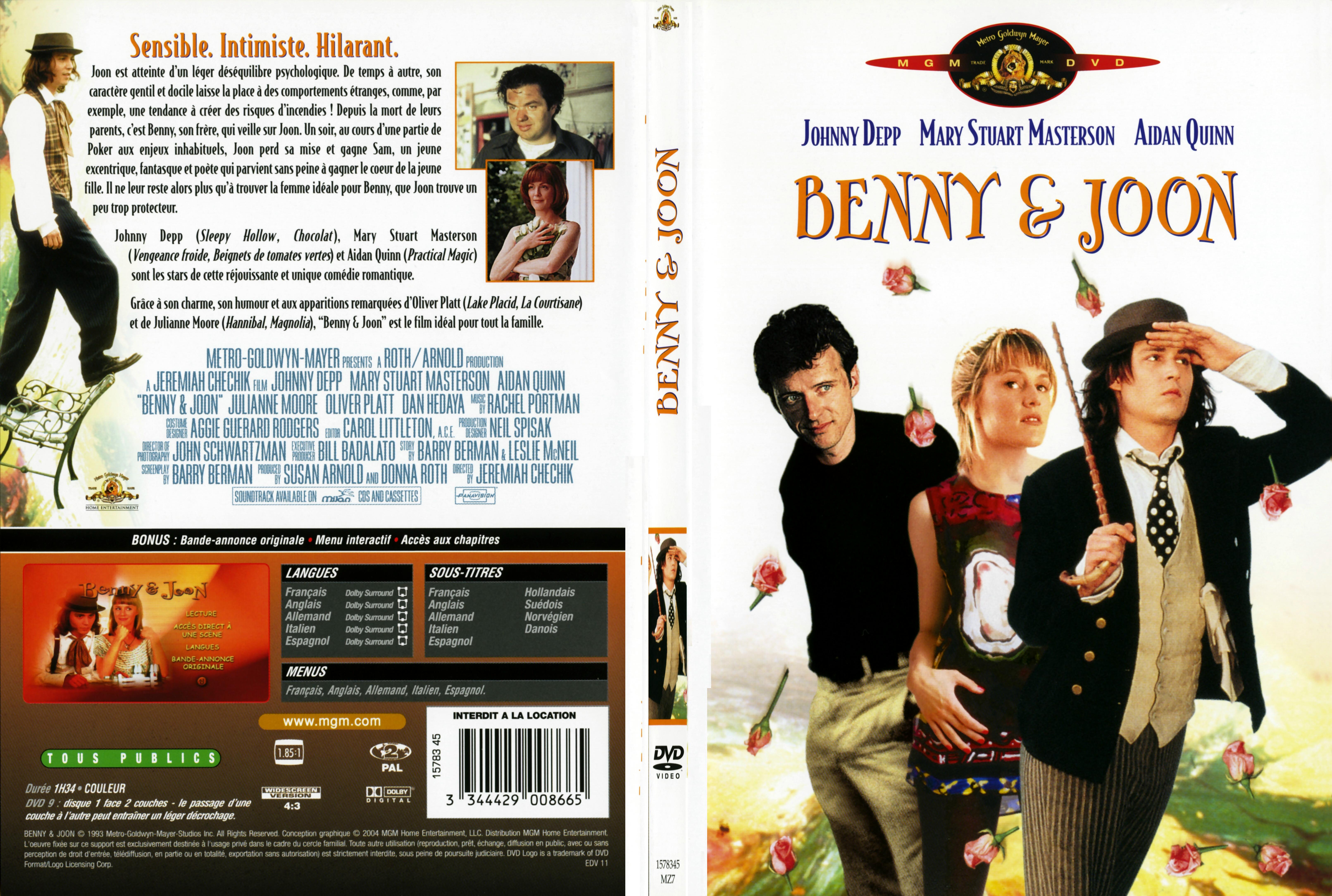 Jaquette DVD Benny and Joon - SLIM