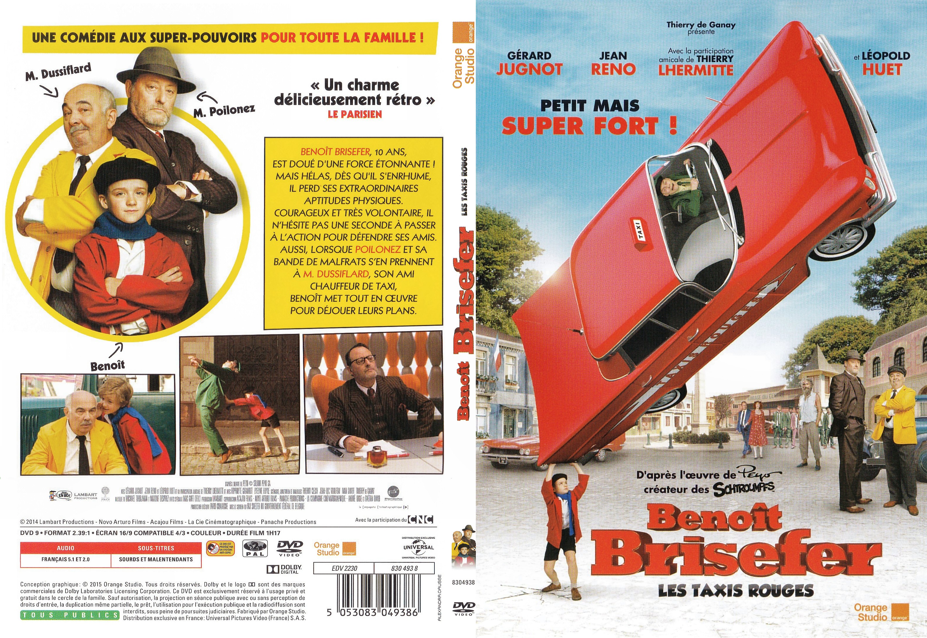 Jaquette DVD Benot Brisefer : les Taxis Rouges - SLIM