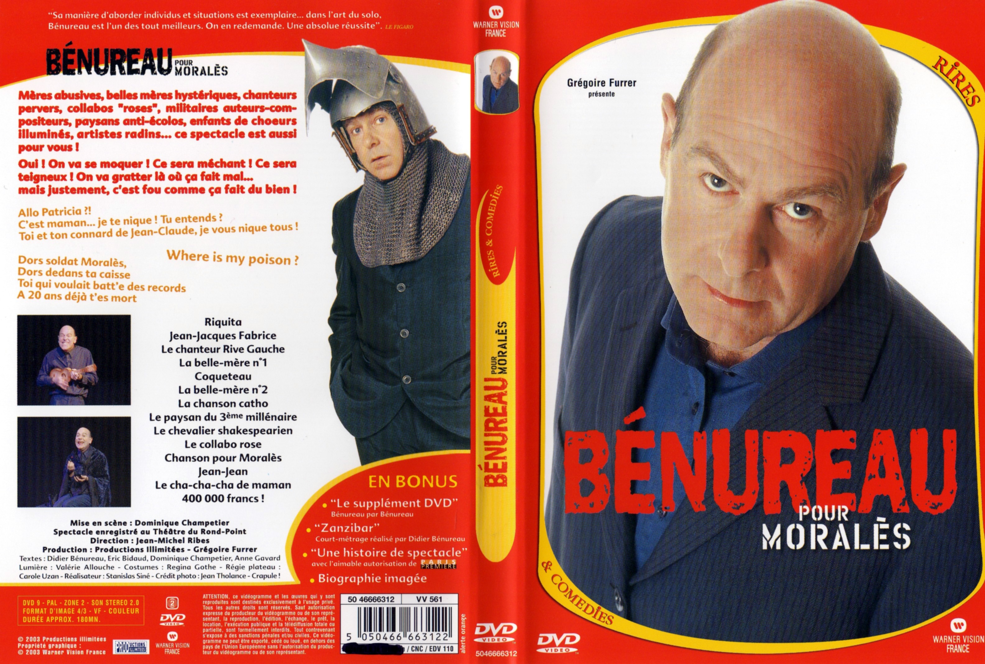 Jaquette DVD Benureau pour Morales