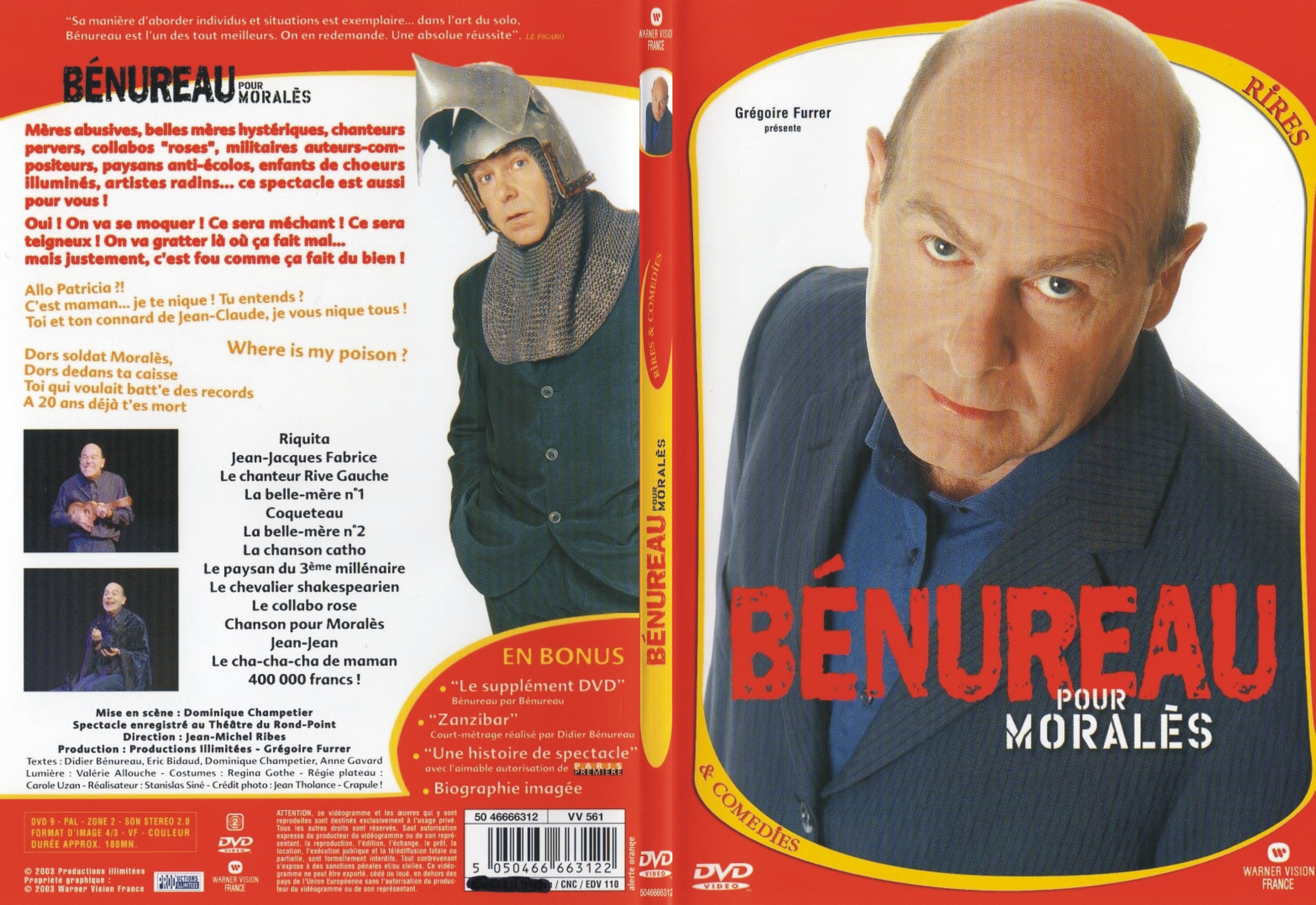 Jaquette DVD Benureau pour Morales - SLIM