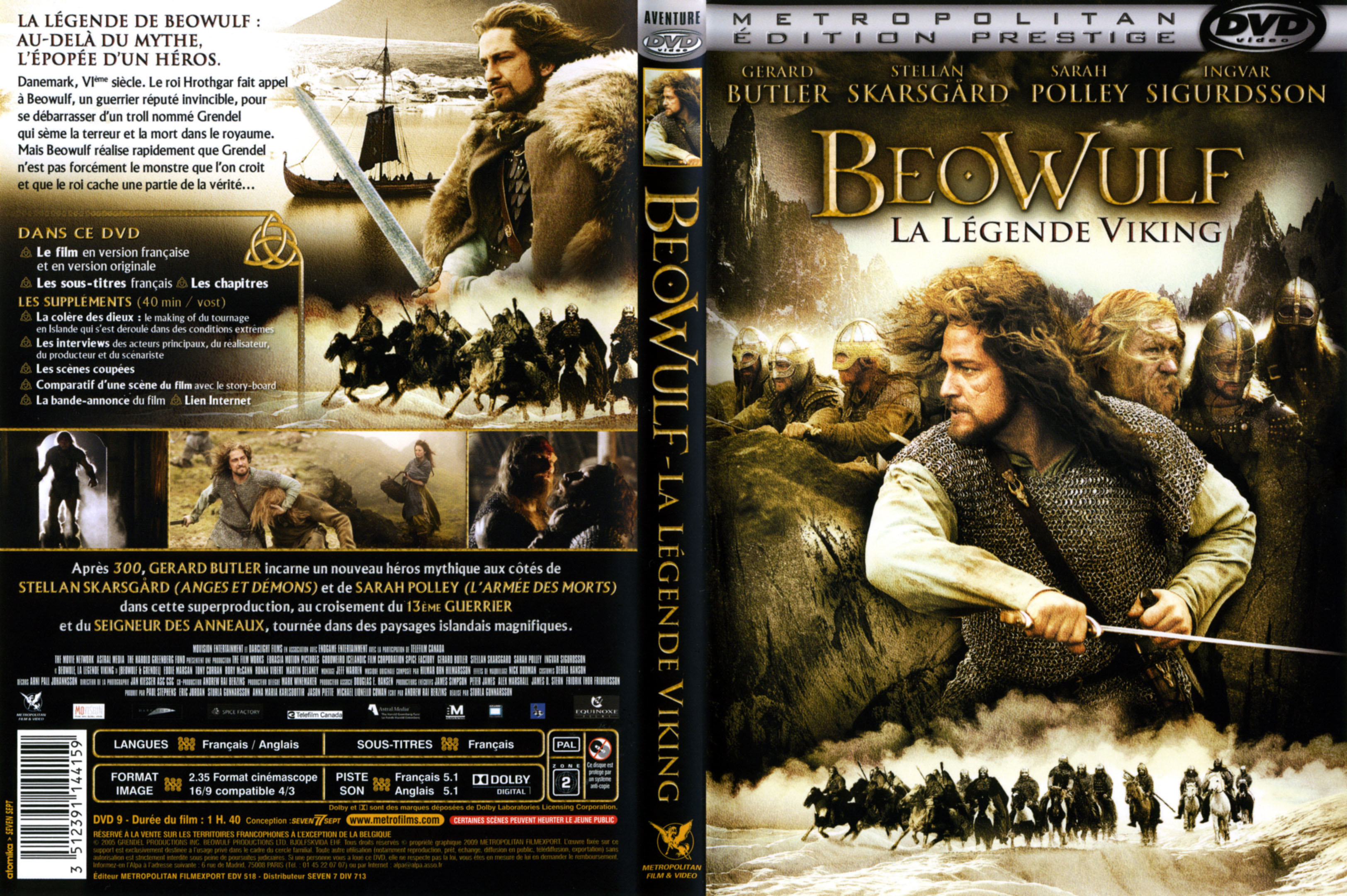 Jaquette DVD BeoWulf la lgende viking