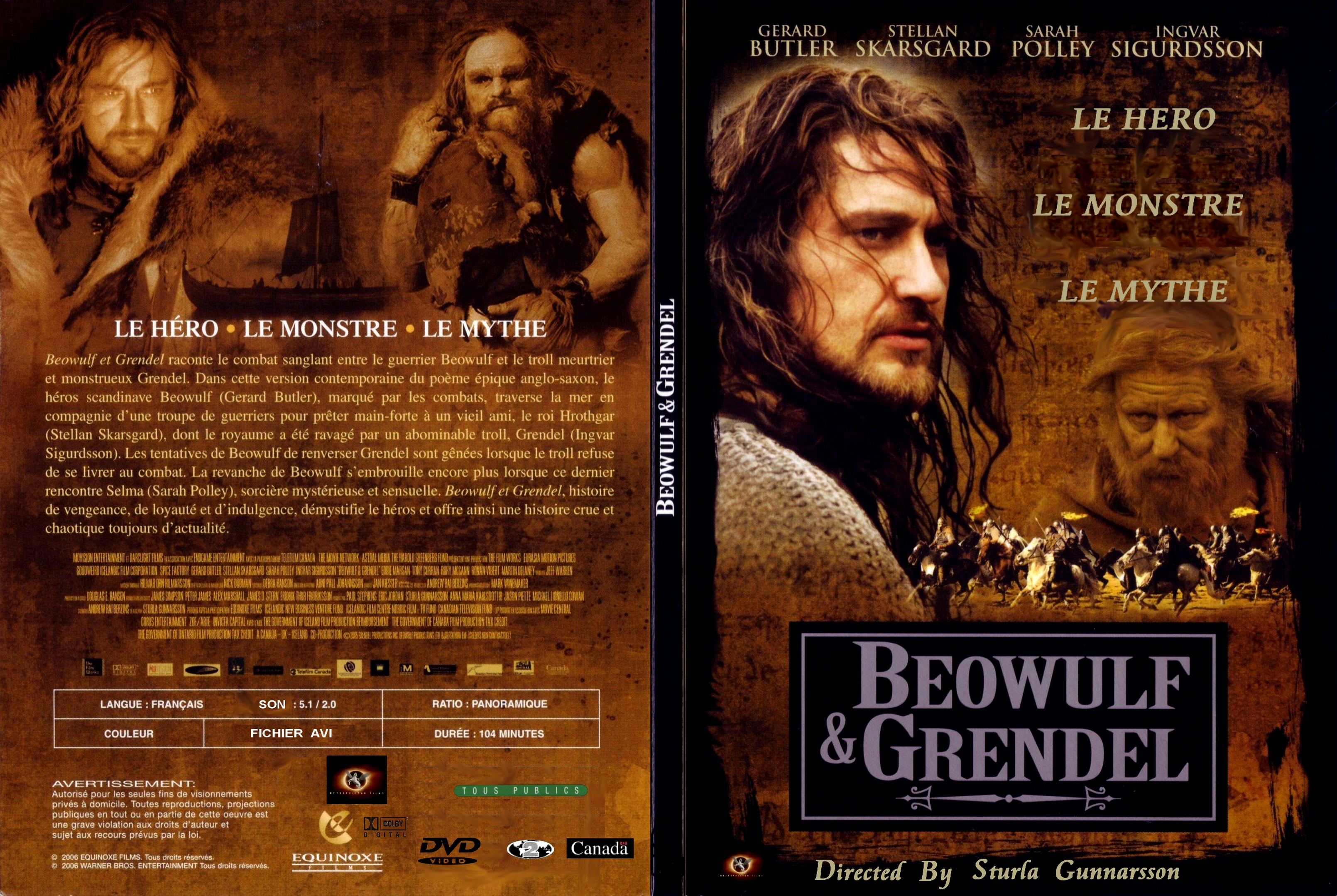 Jaquette DVD Beowulf & Grendel - SLIM custom