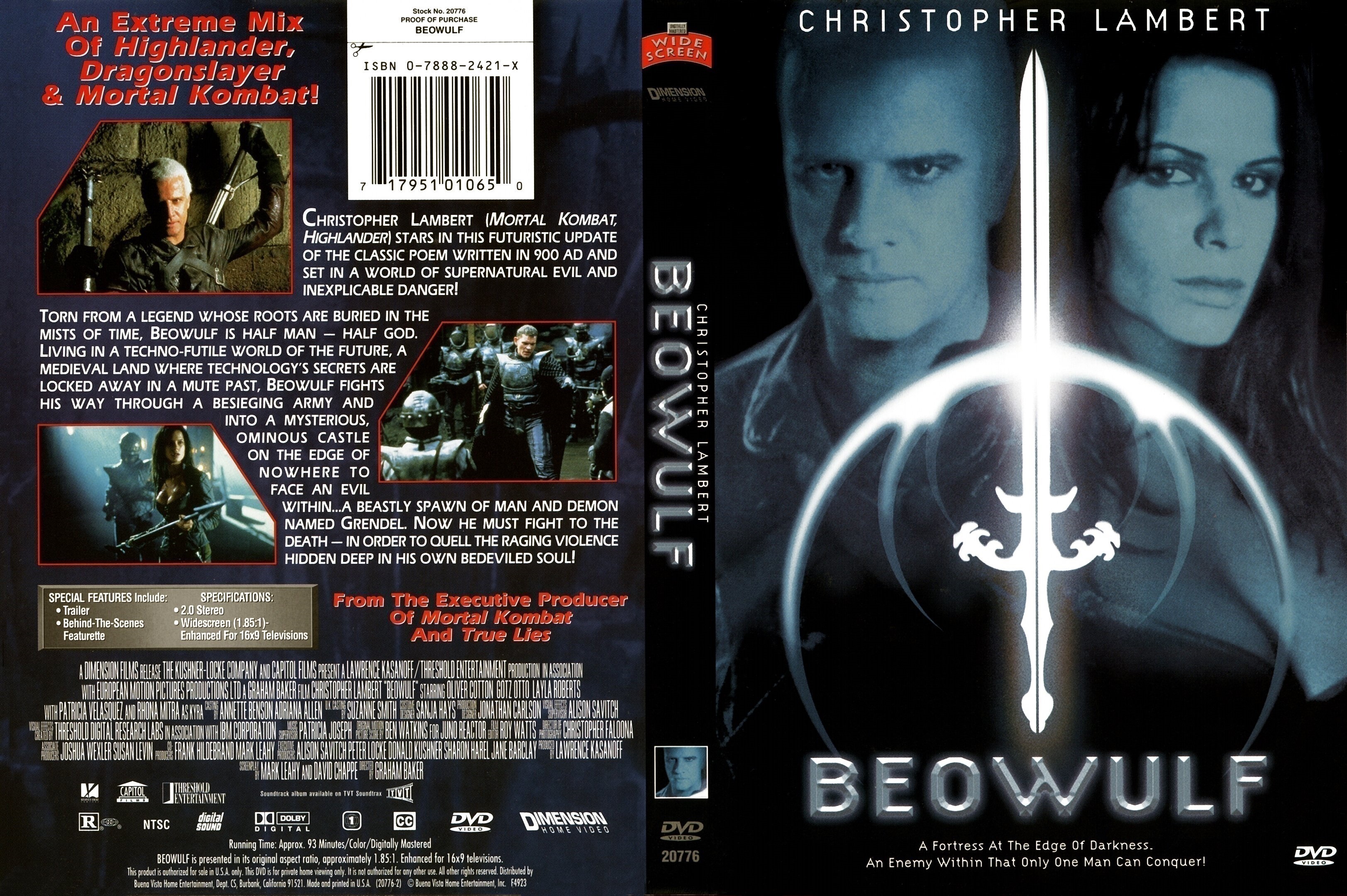 Jaquette DVD Beowulf Zone 1