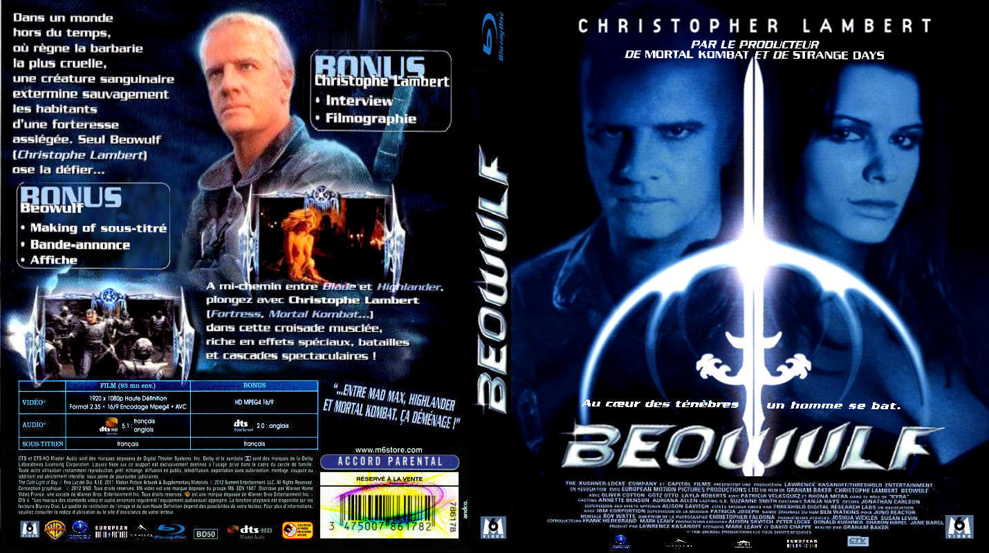 Jaquette DVD Beowulf custom (BLU-RAY)