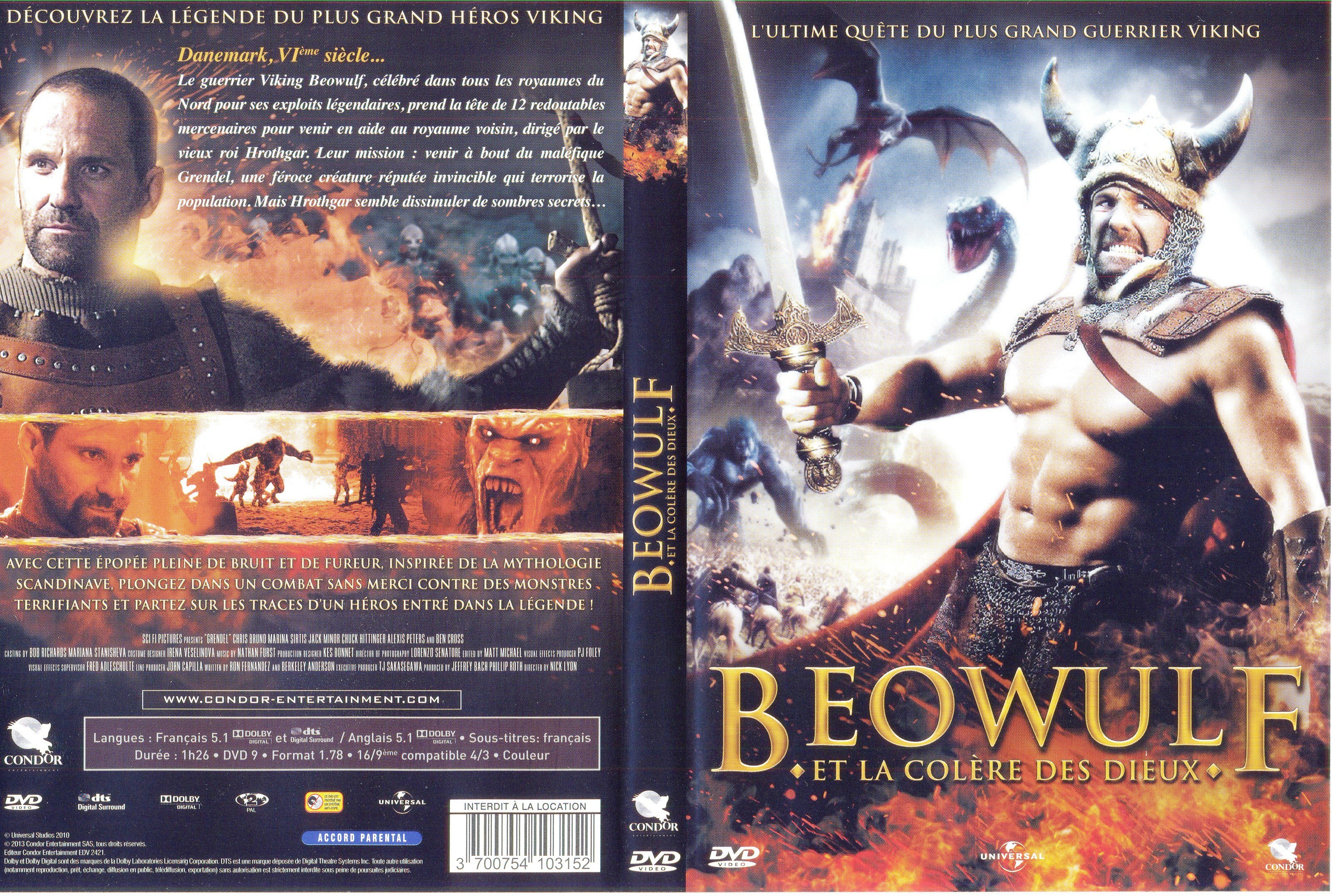 Jaquette DVD Beowulf et la colre des dieux