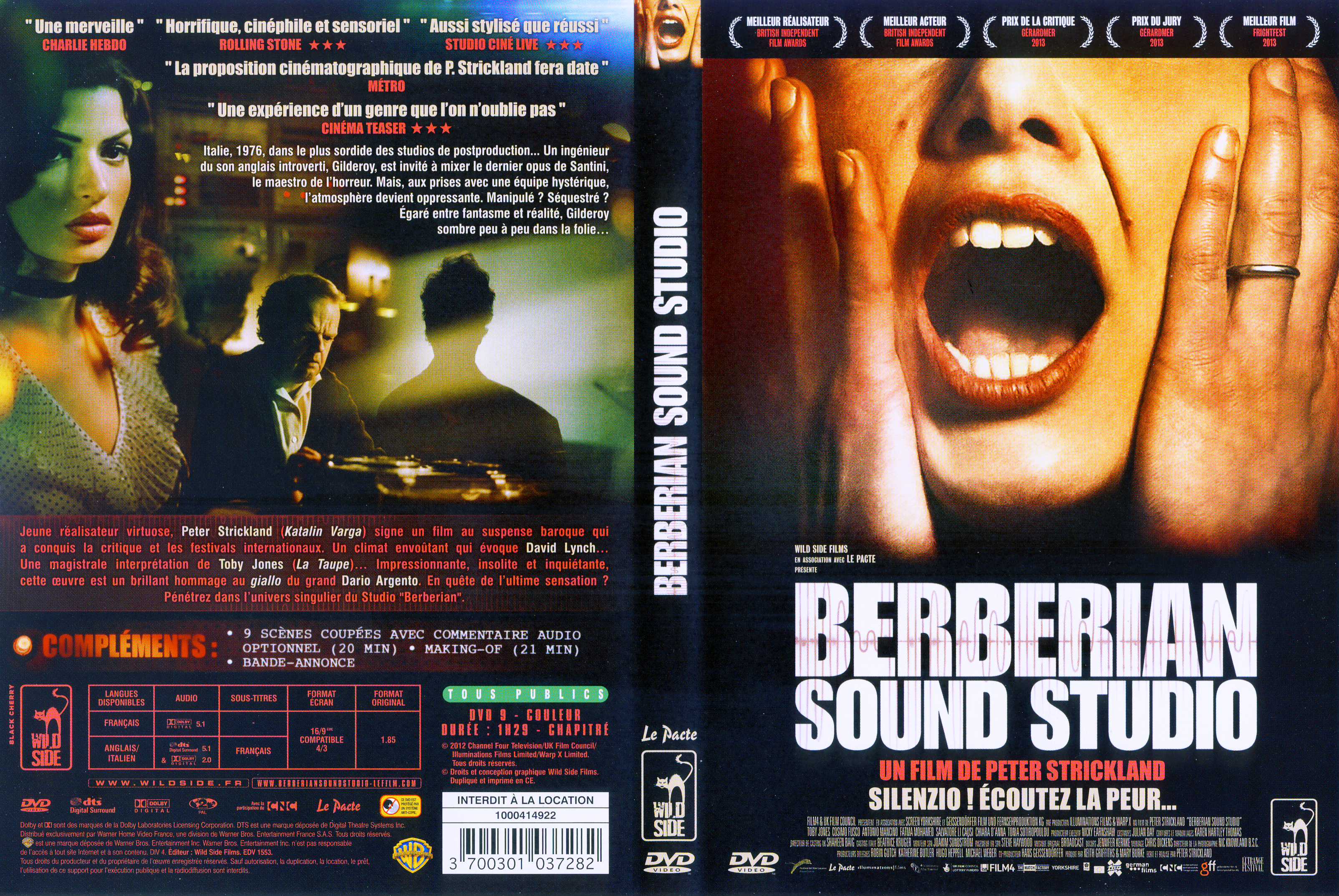 Jaquette DVD Berberian Sound Studio