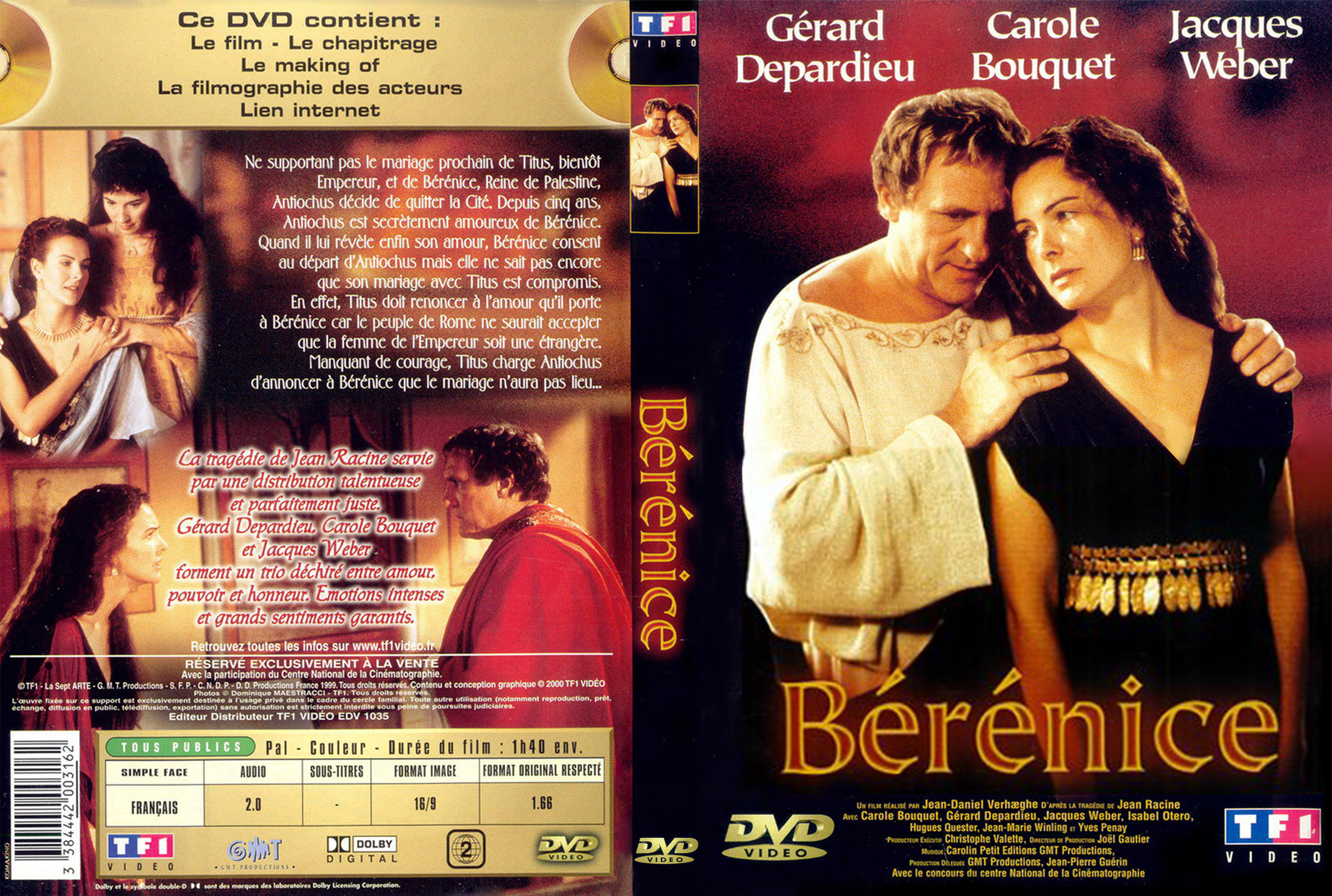 Jaquette DVD Berenice