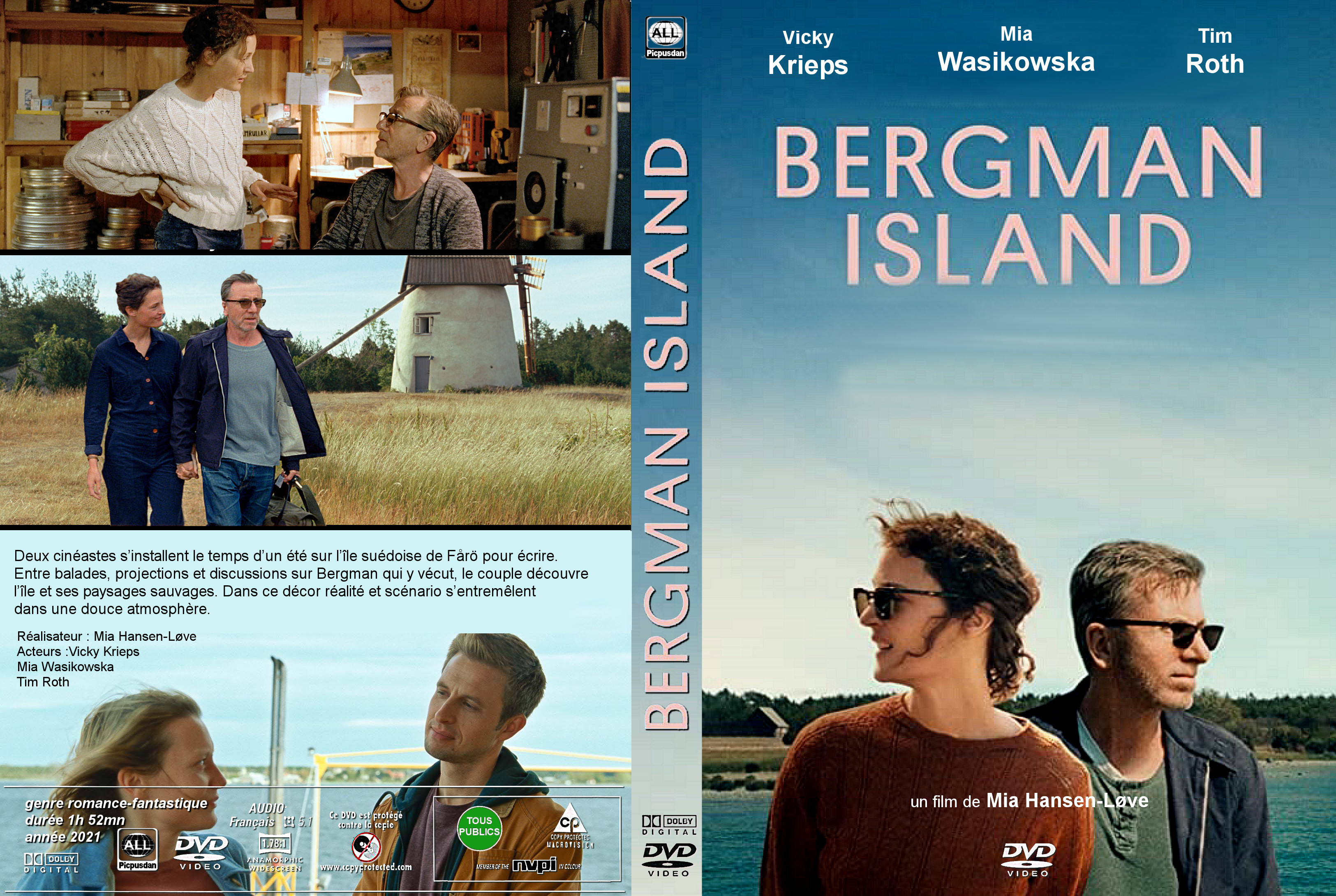 Jaquette DVD Bergman island custom