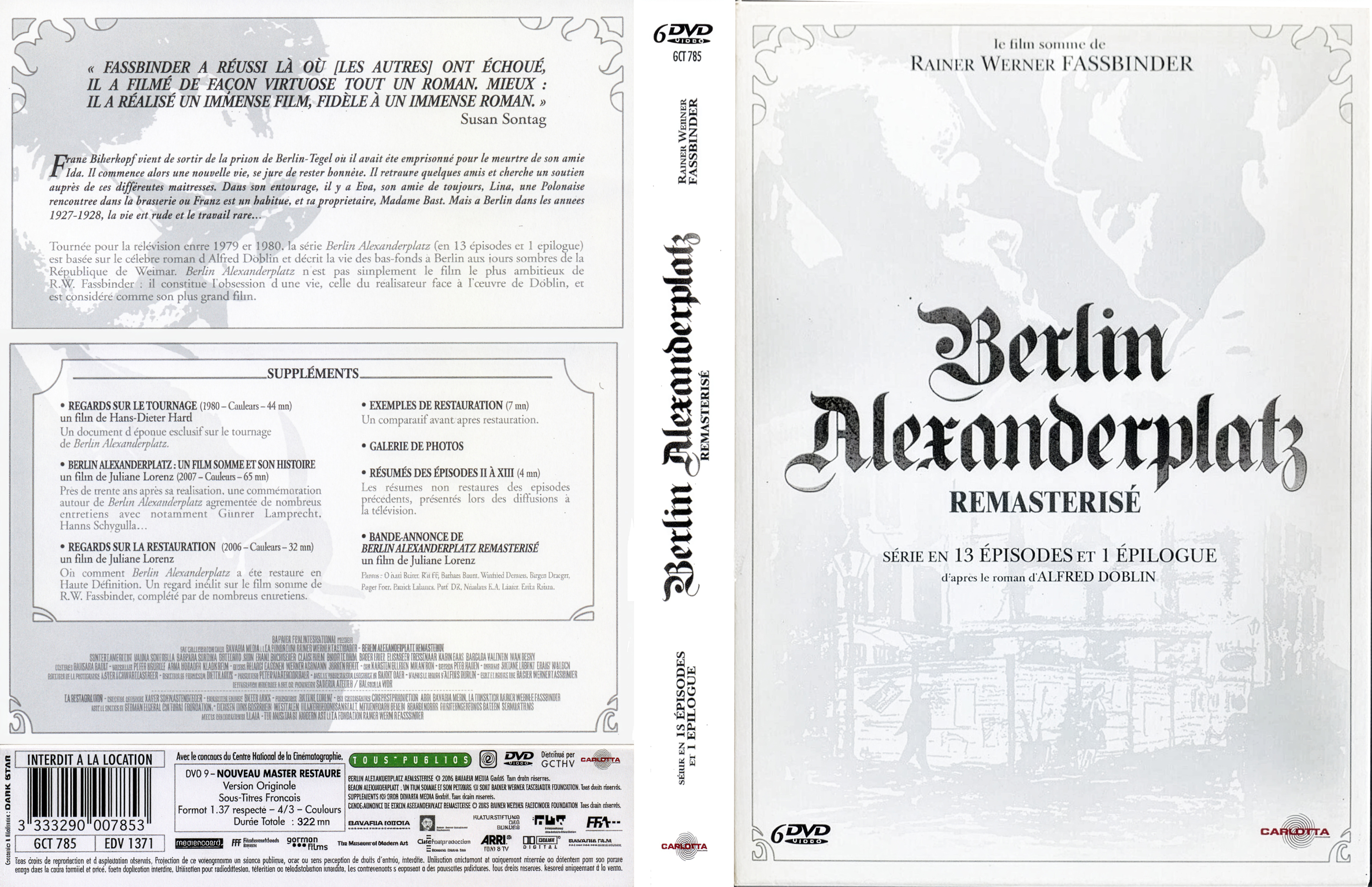 Jaquette DVD Berlin Alexanderplatz