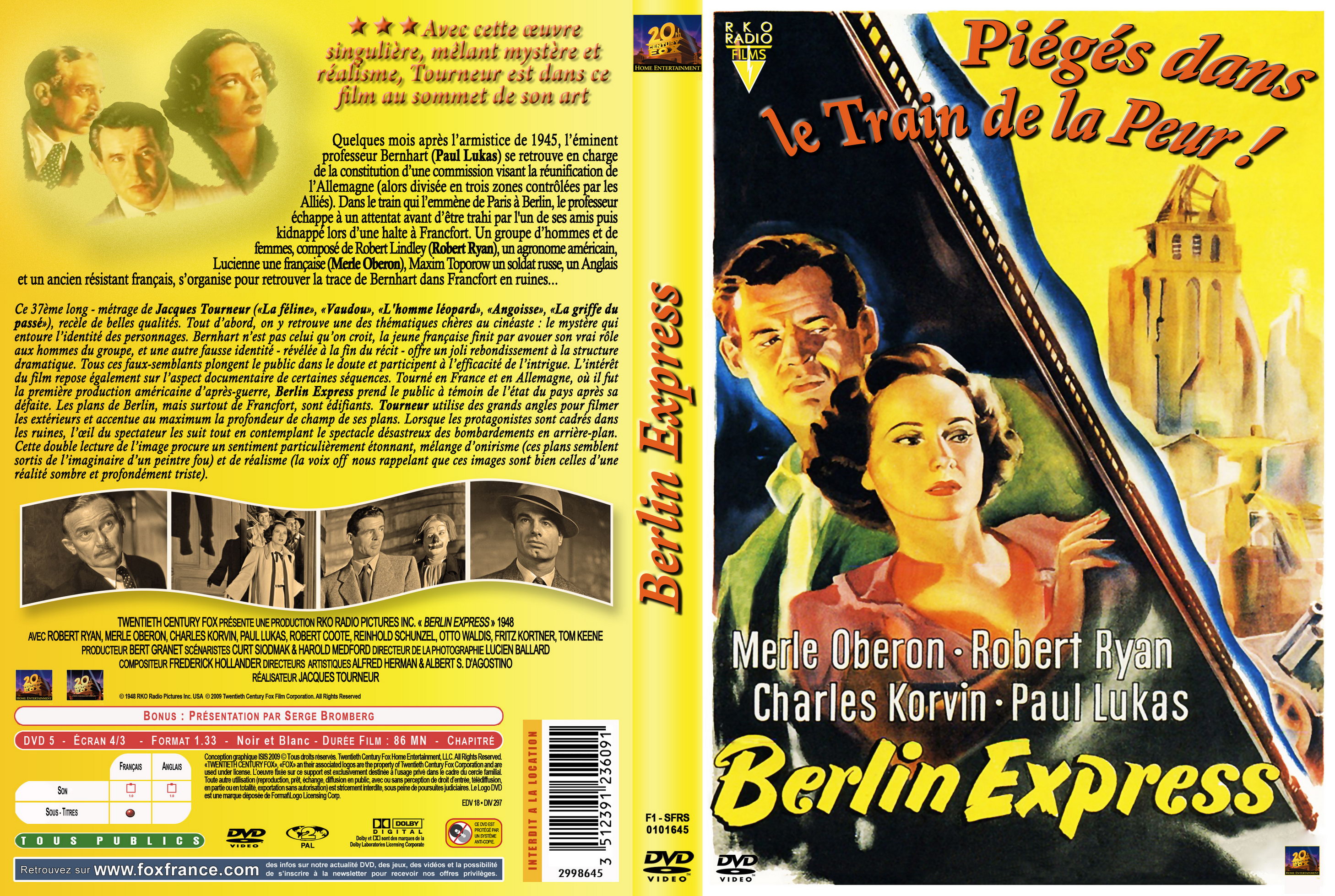 Jaquette DVD Berlin express custom