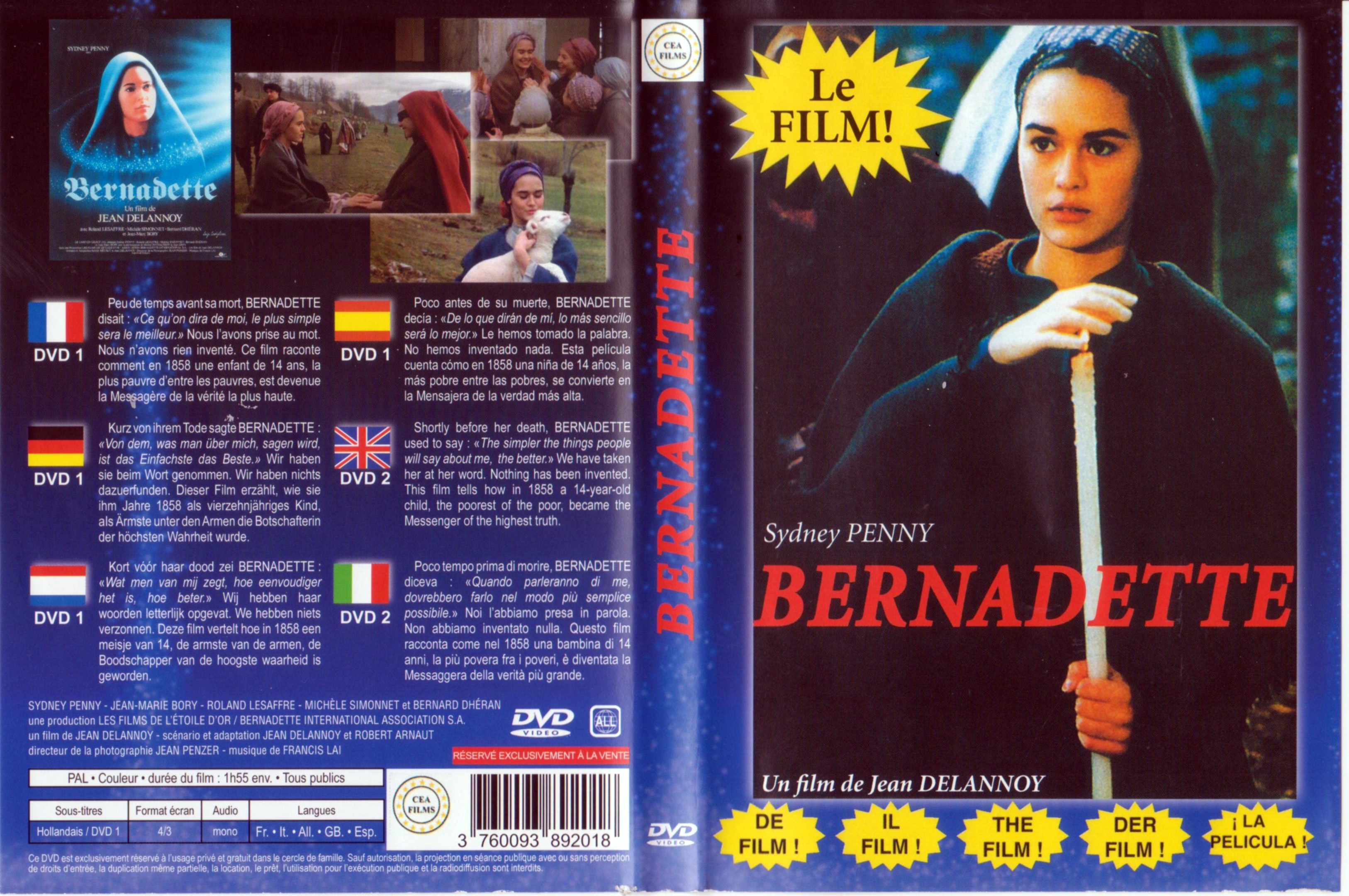 Jaquette DVD Bernadette