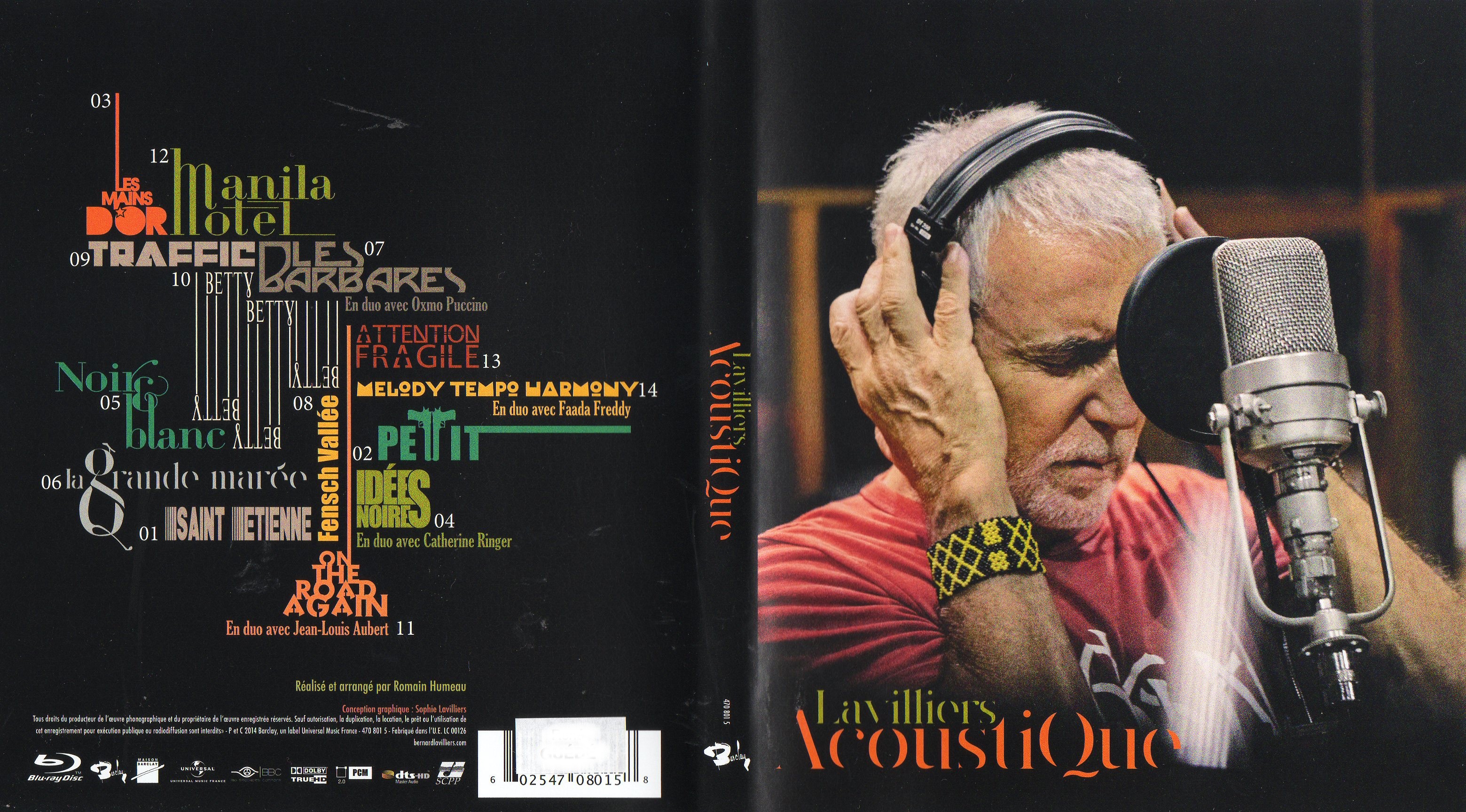 Jaquette DVD Bernard Lavilliers - Acoustique