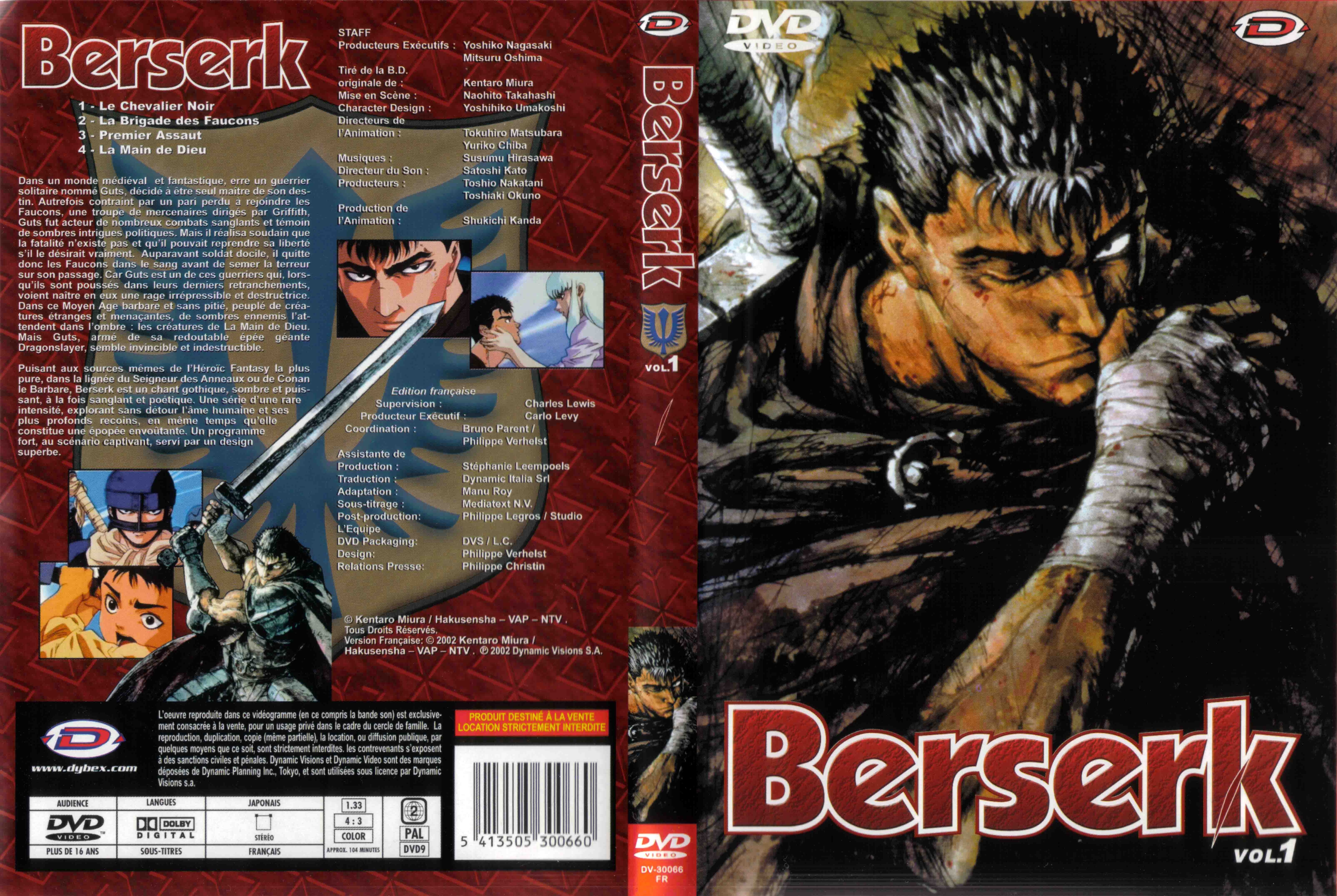 Jaquette DVD Berserk vol 1