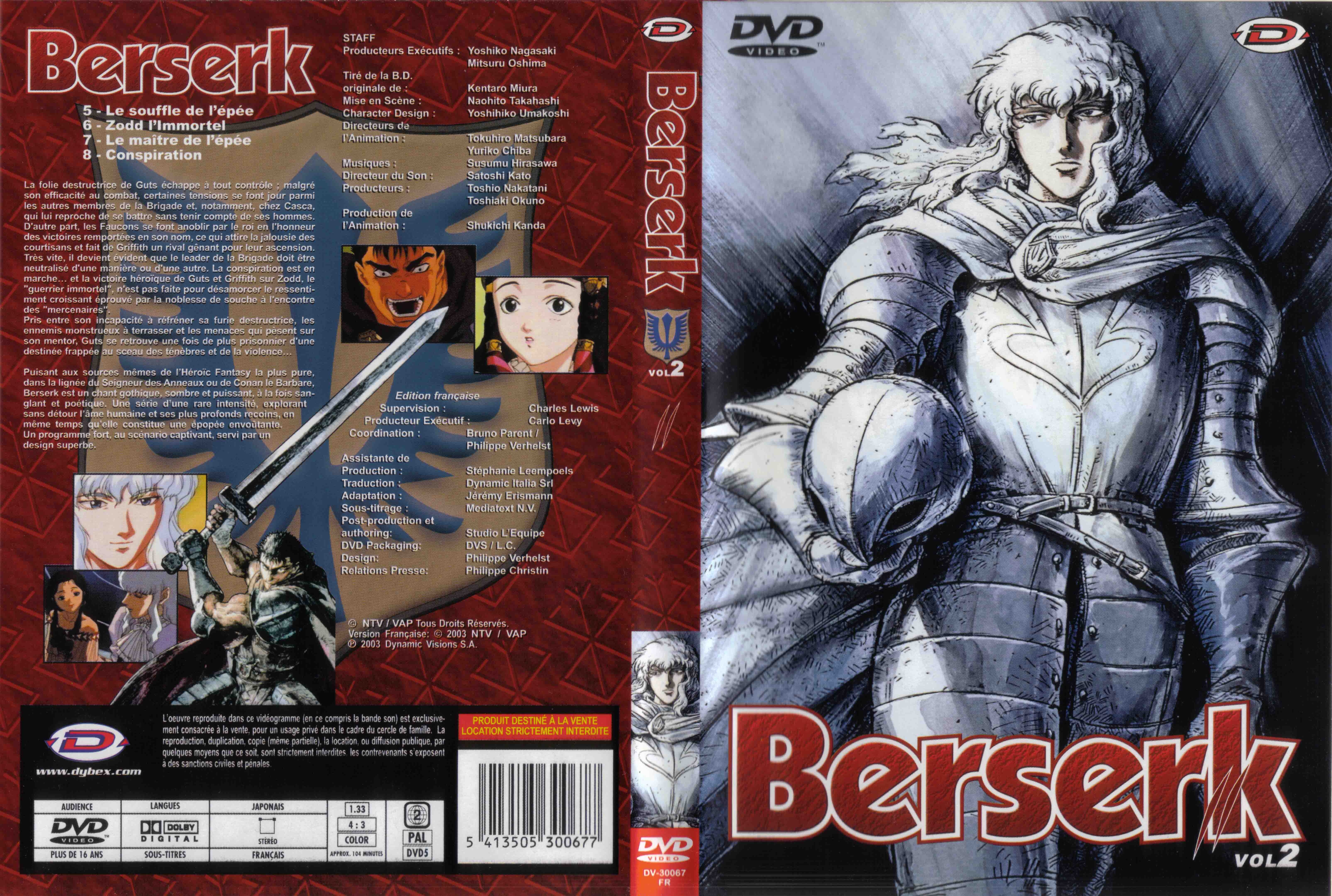 Jaquette DVD Berserk vol 2