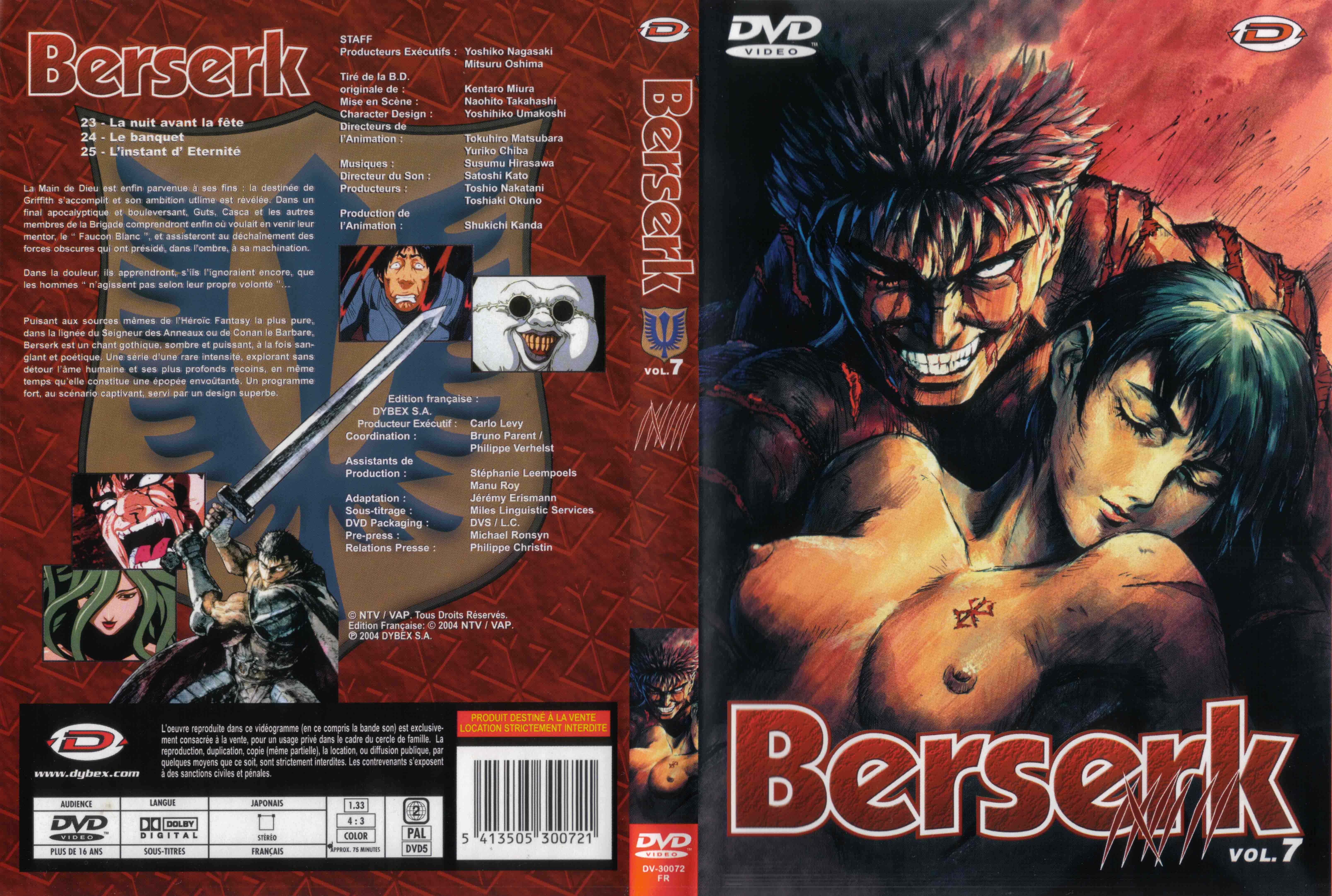 Jaquette DVD Berserk vol 7