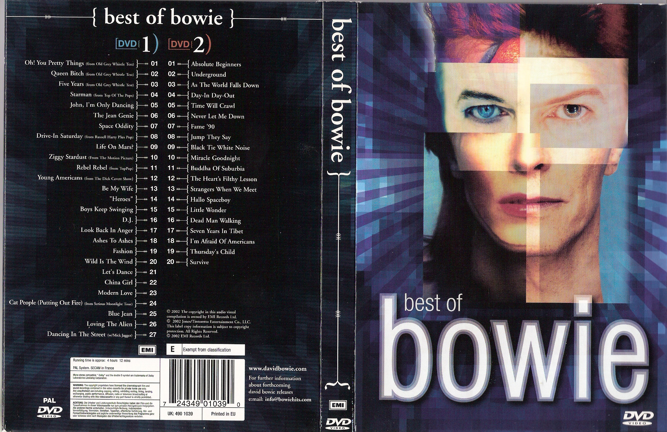 Jaquette DVD Best of Bowie