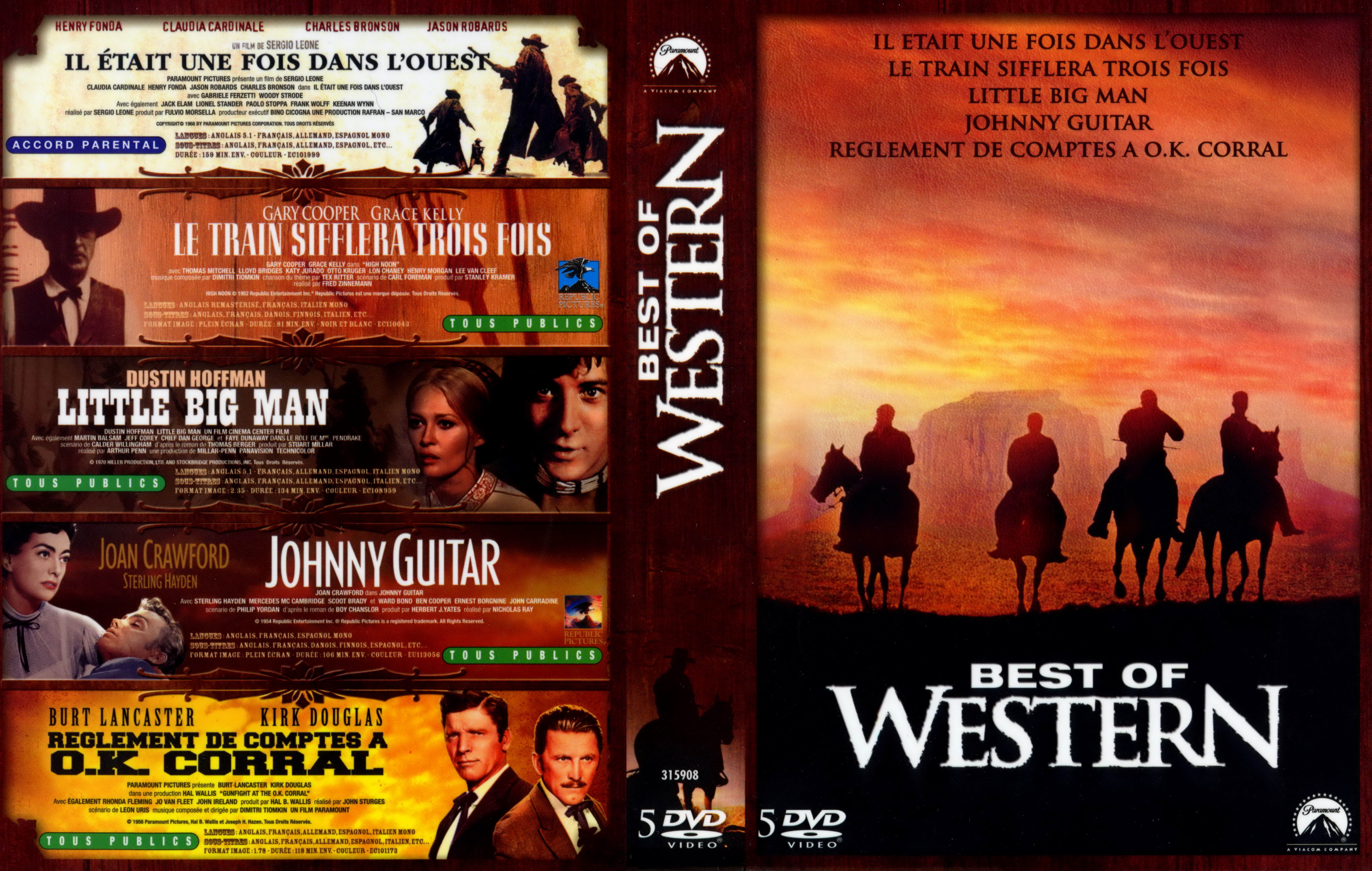 Jaquette DVD Best of Western COFFRET