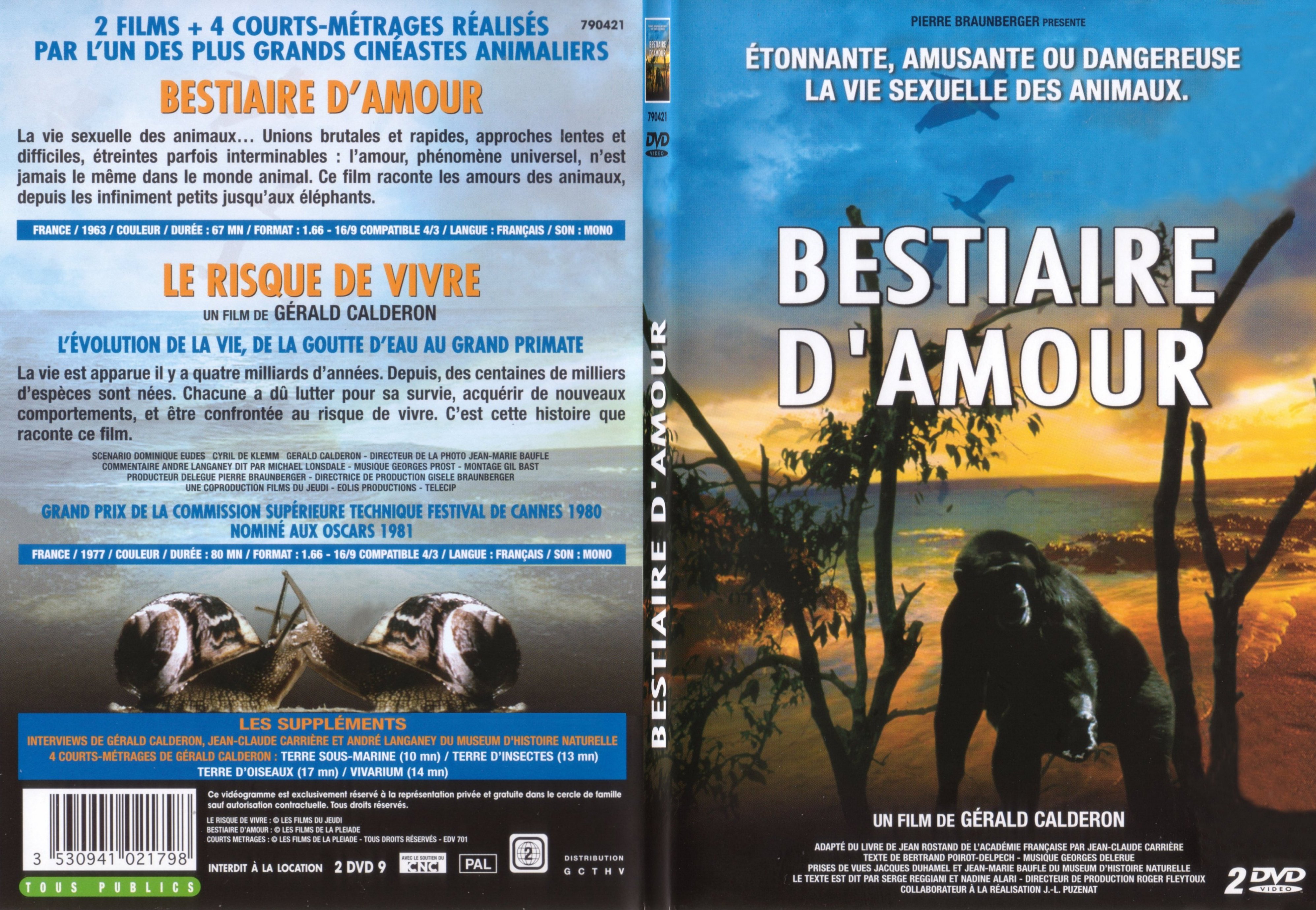 Jaquette DVD Bestiaire d amour - SLIM
