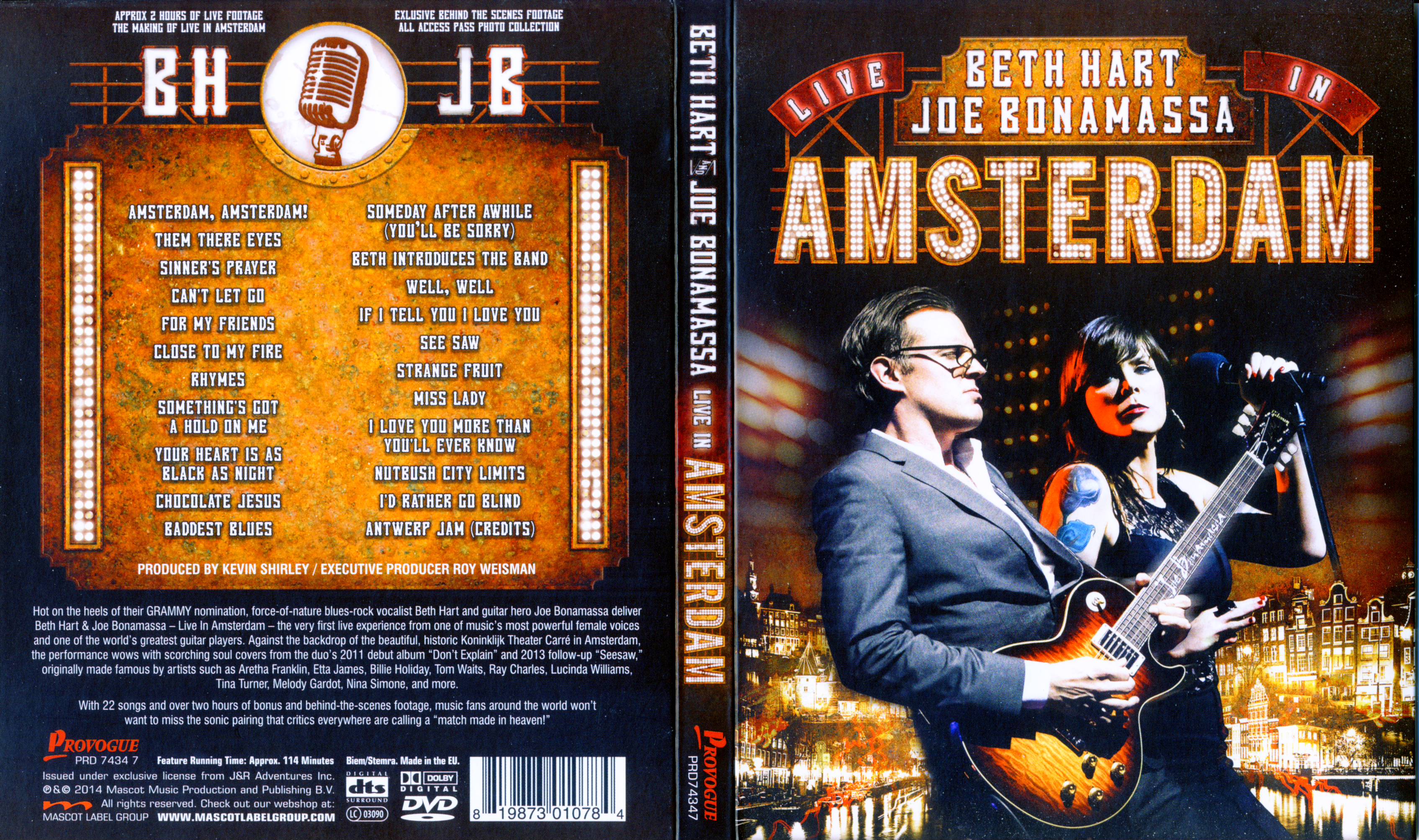 Jaquette DVD Beth Hart Joe Bonamassa Live in Amsterdam