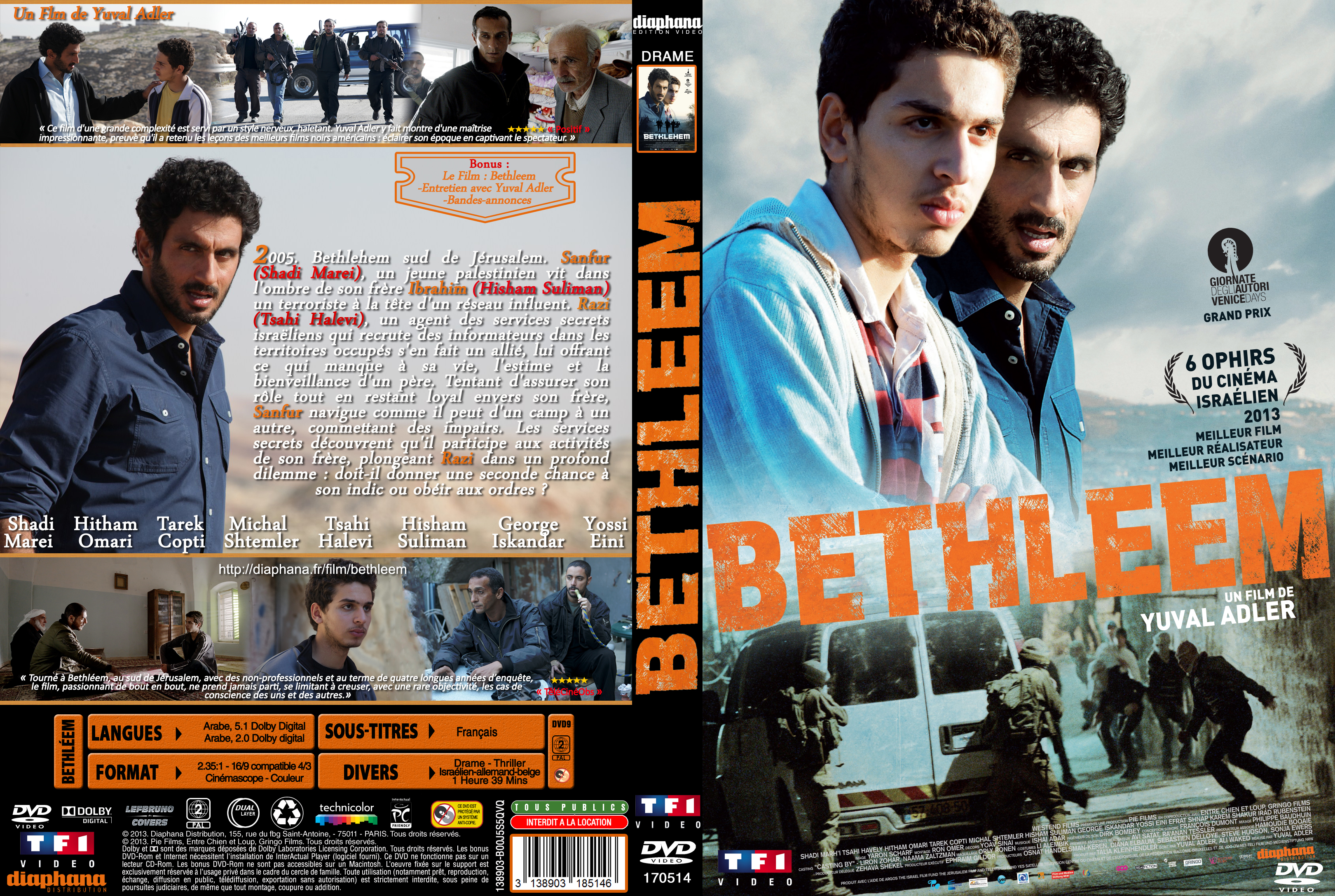 Jaquette DVD Bethlem custom