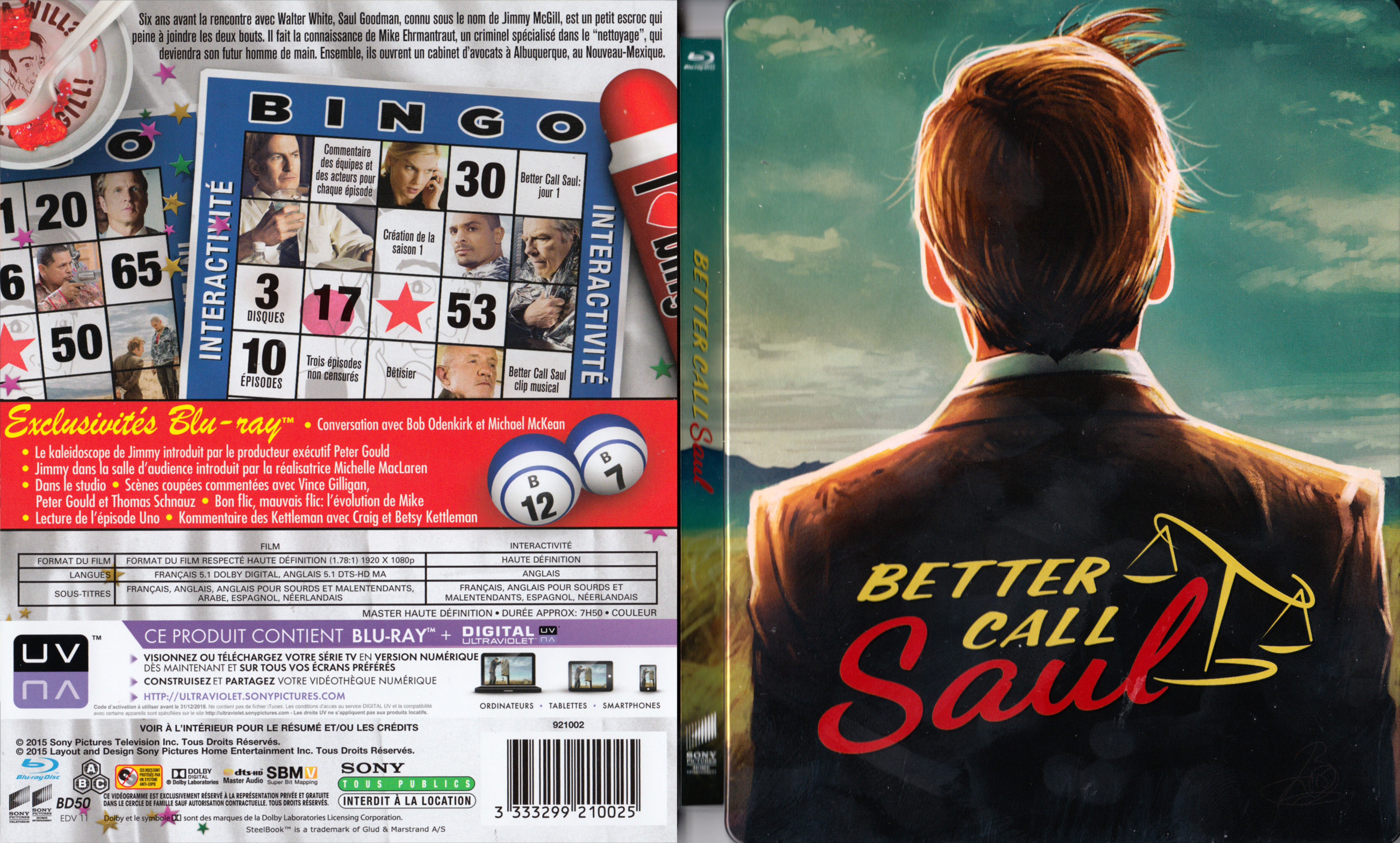 Jaquette DVD Better call Saul (BLU-RAY)