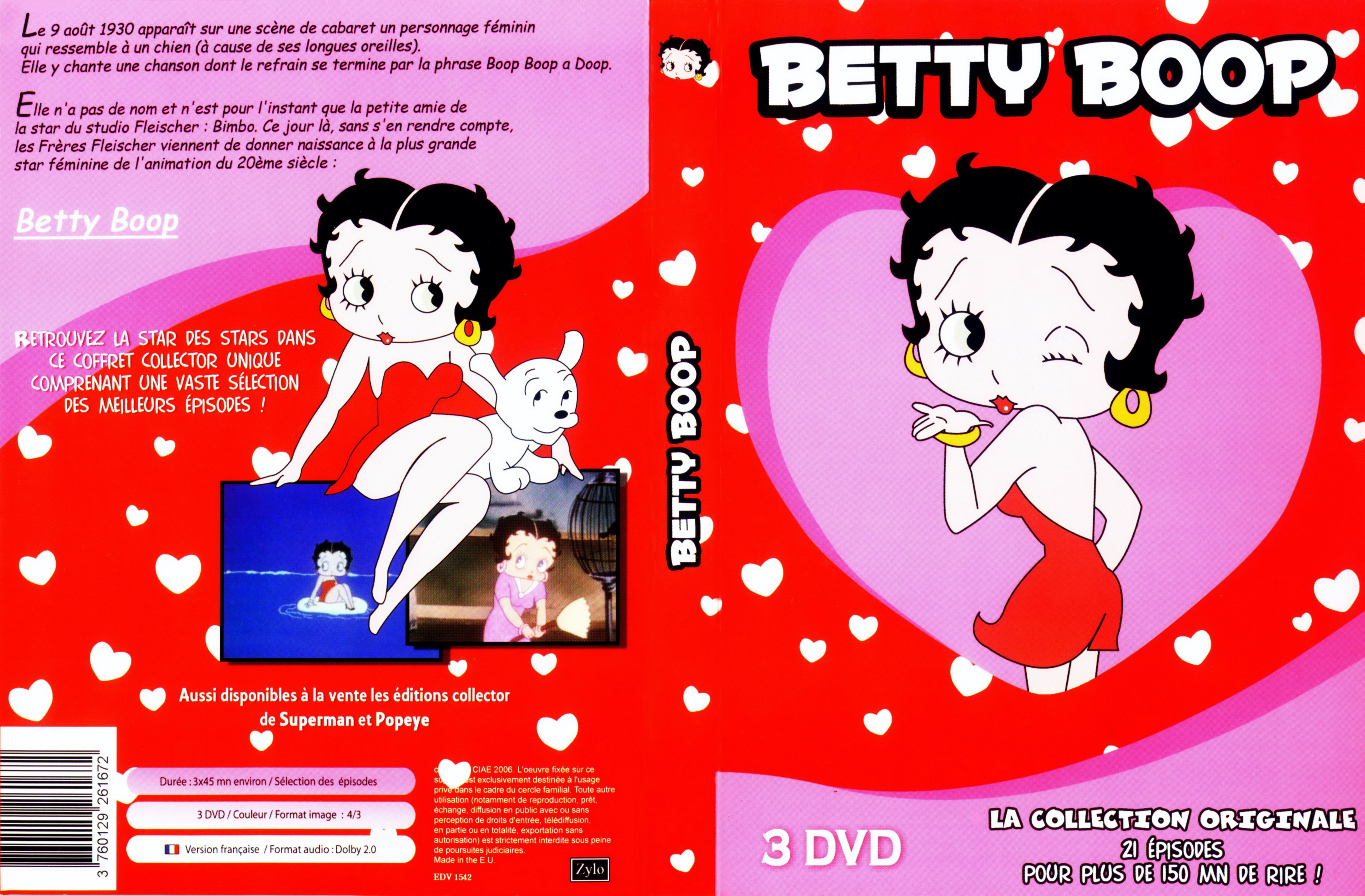 Jaquette DVD Betty Boop - la collection originale