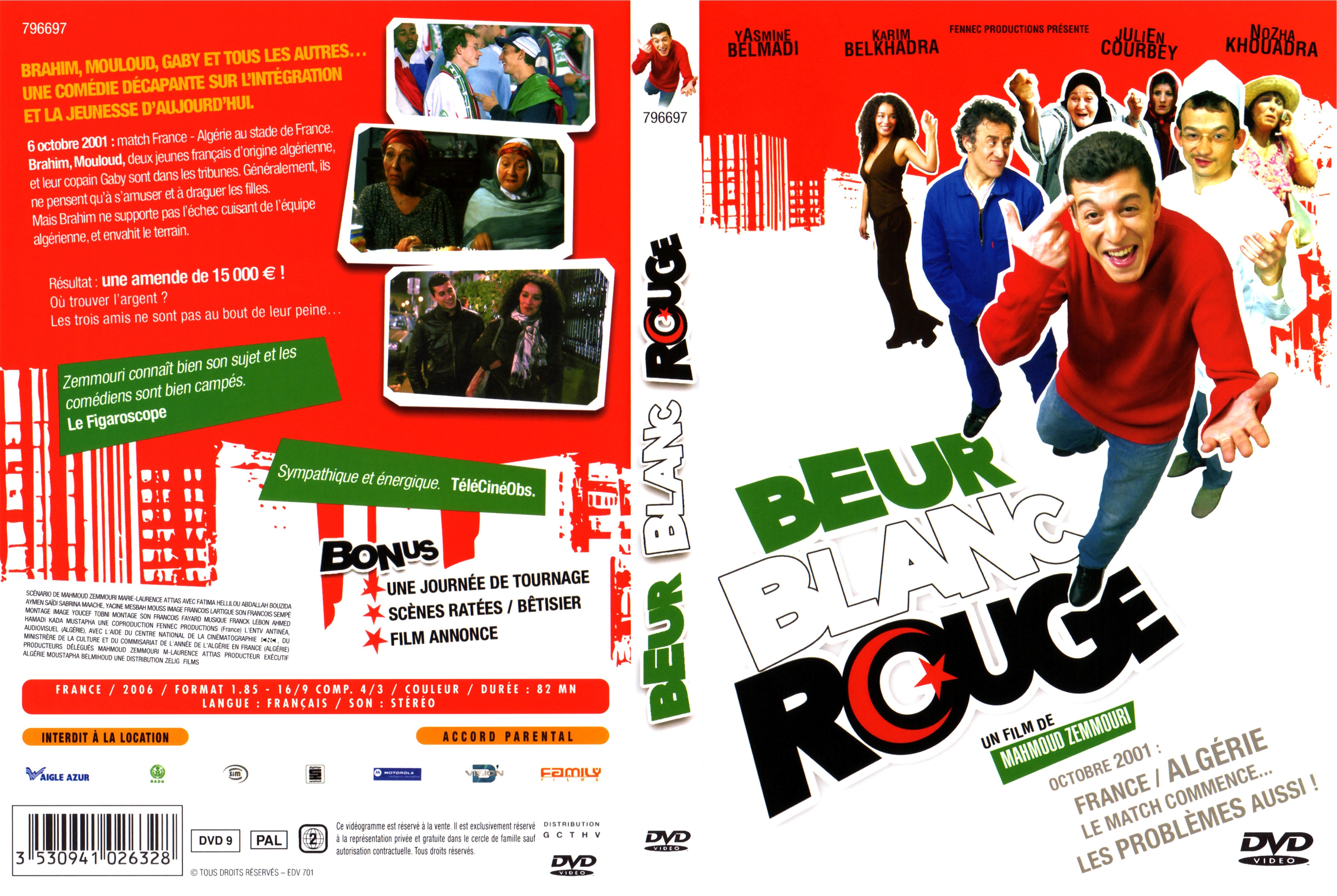 Jaquette DVD Beur Blanc Rouge