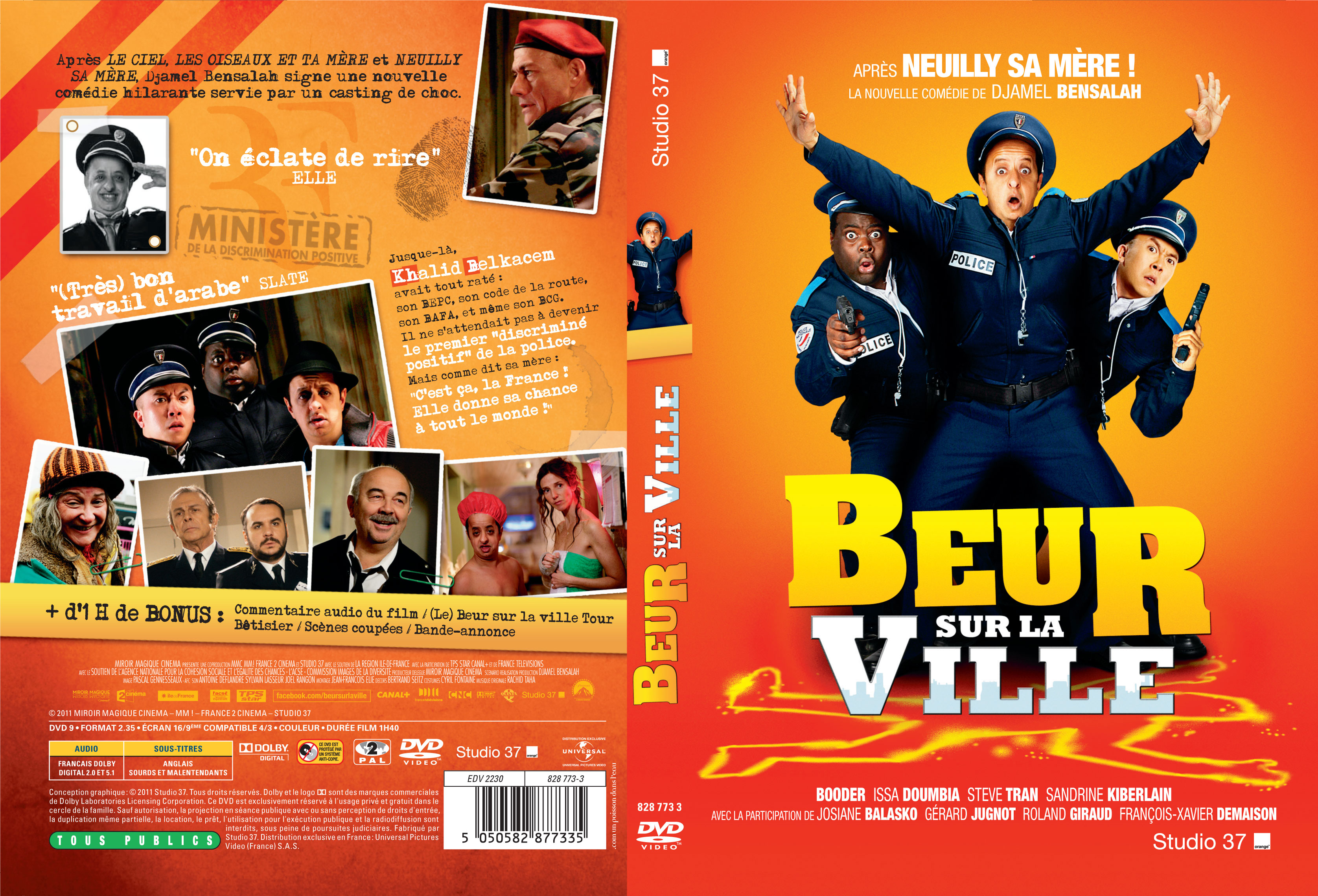 Jaquette DVD Beur sur la ville