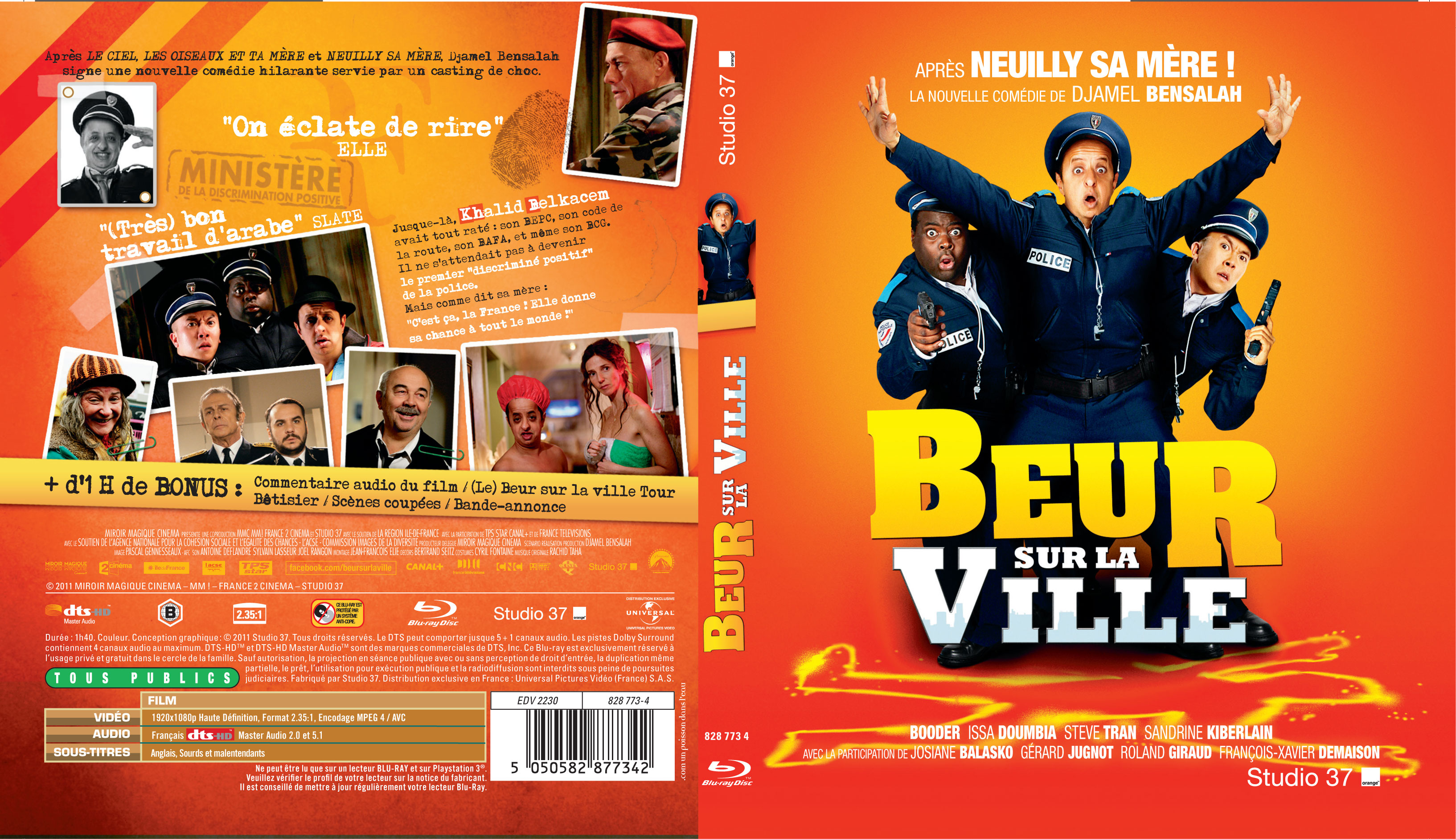 Jaquette DVD Beur sur la ville (BLU-RAY)