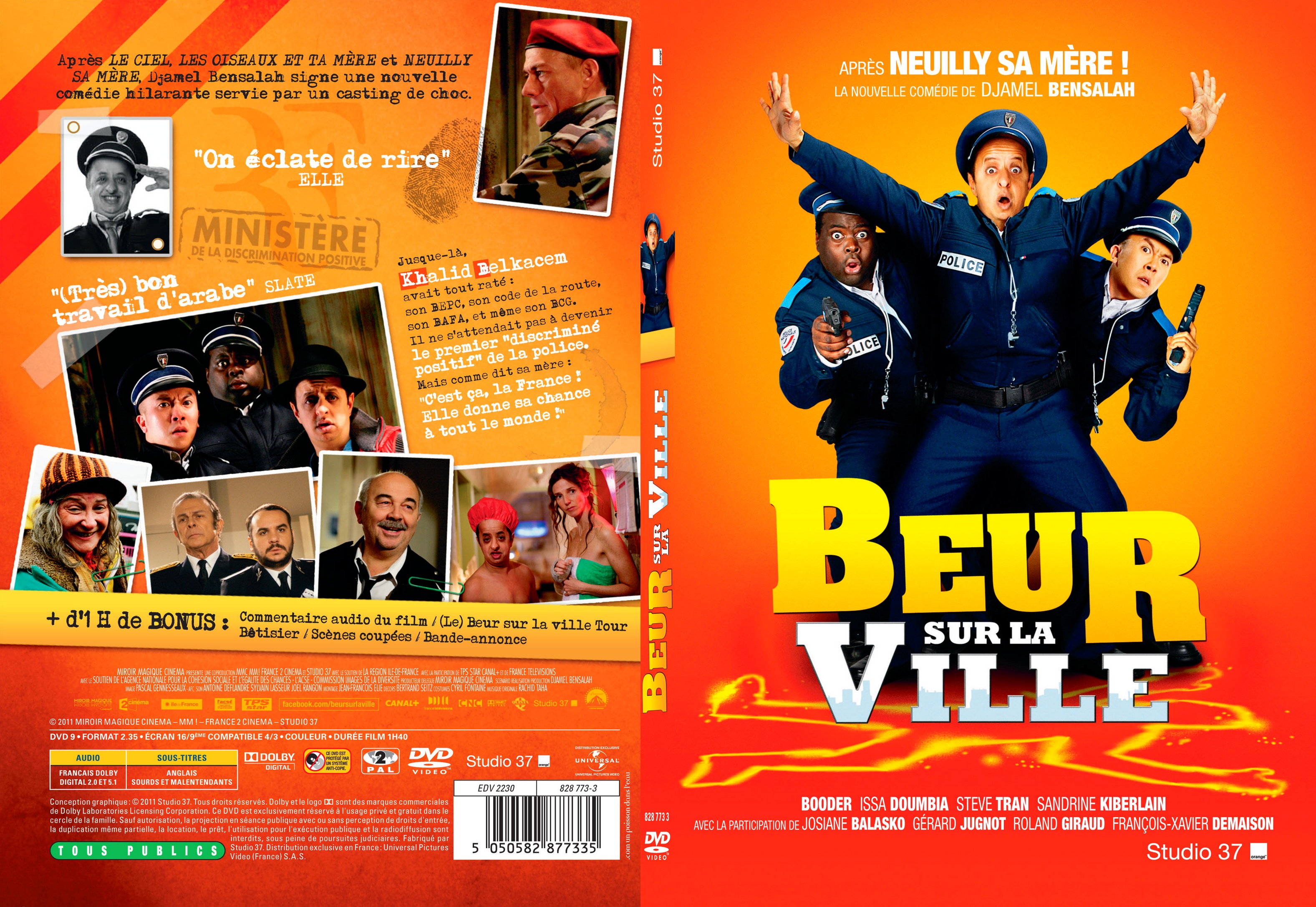 Jaquette DVD Beur sur la ville - SLIM