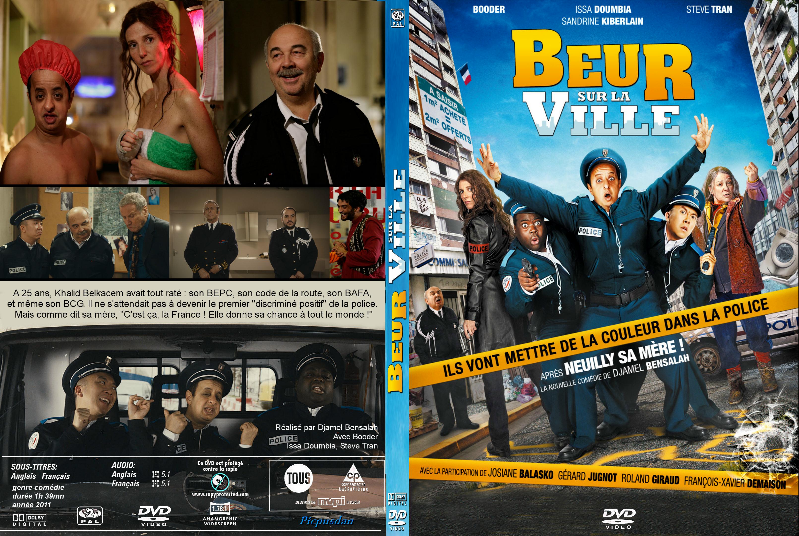 Jaquette DVD Beur sur la ville custom - SLIM